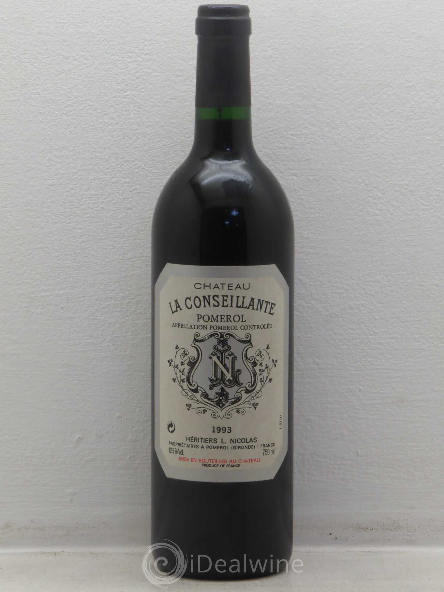 Château la Conseillante 1993 - Lot de 1 bouteille - 0