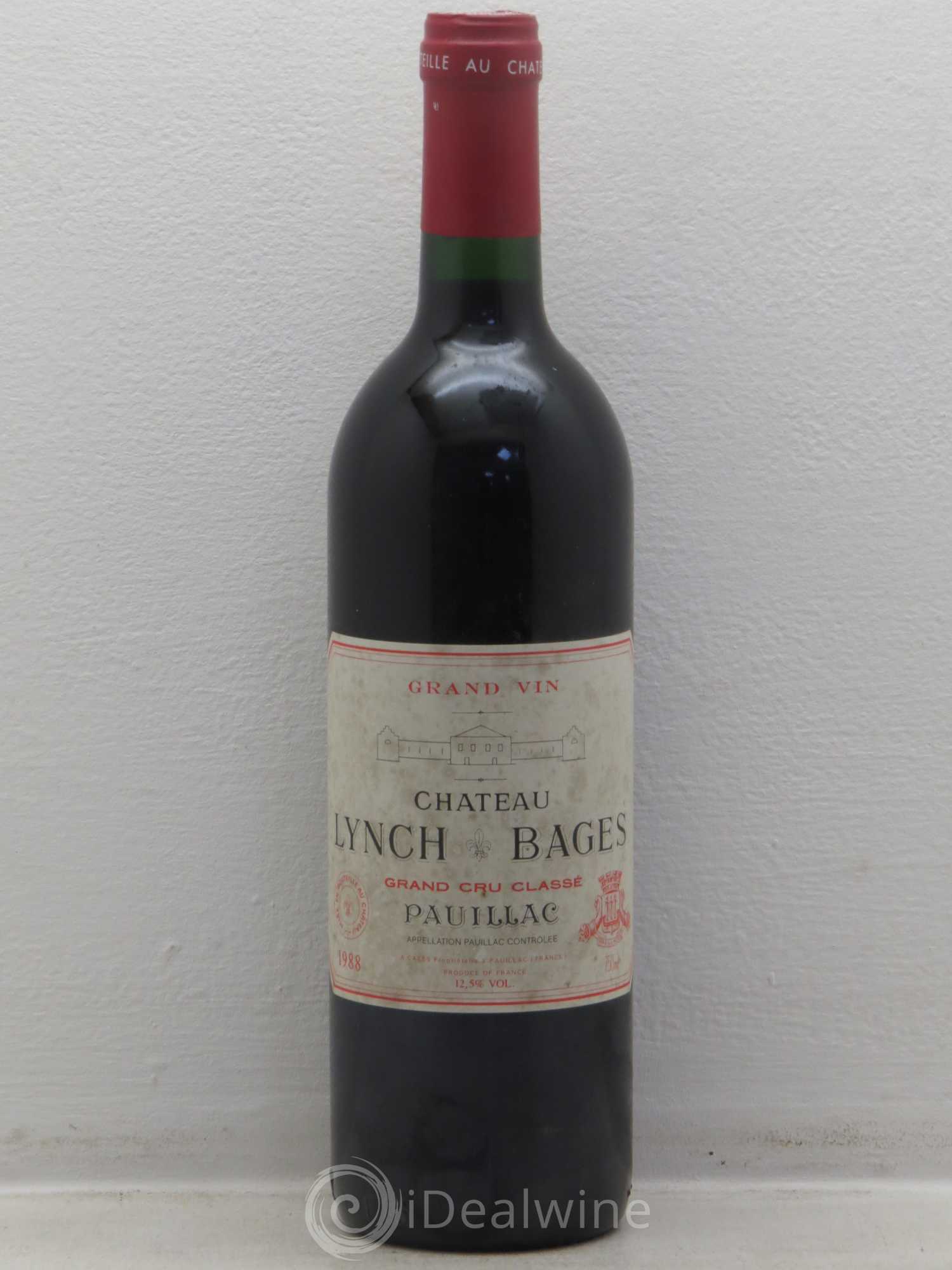 Château Lynch Bages 5ème Grand Cru Classé 1988 - Lot de 1 bouteille - 0