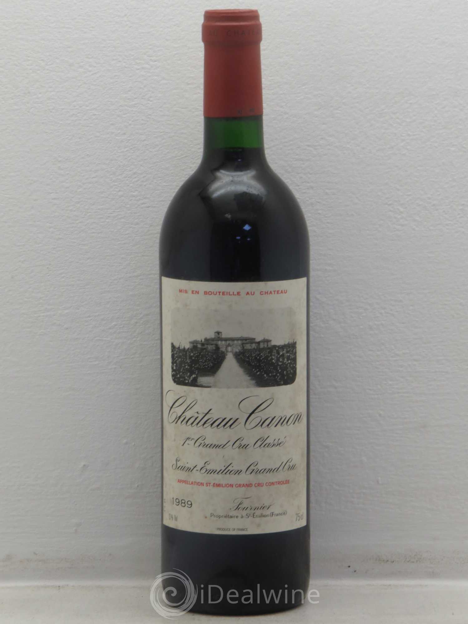 Château Canon 1er Grand Cru Classé B 1989 - Lot de 1 bouteille - 0