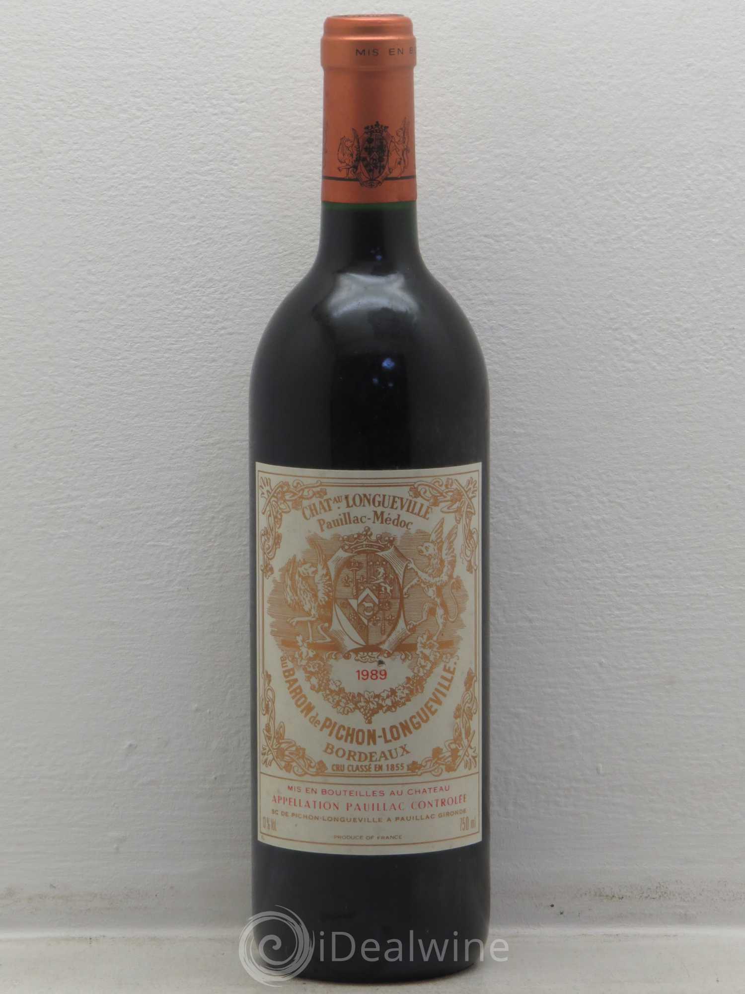 Pichon Longueville Baron 2ème Grand Cru Classé 1989 - Lot de 1 bouteille - 0