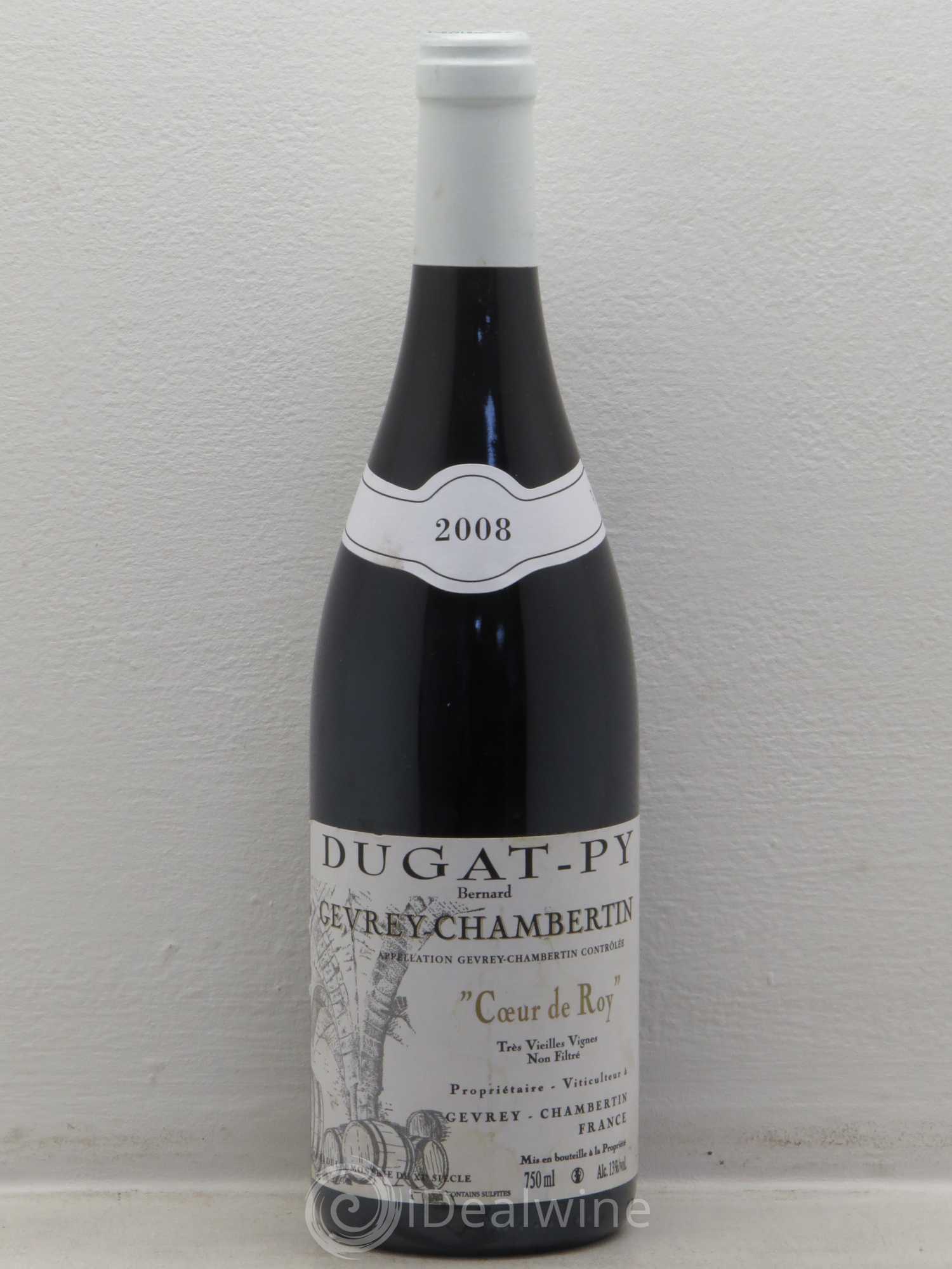 Gevrey-Chambertin Coeur de Roy Très Vieilles Vignes Dugat-Py 2008 - Lot de 1 bouteille - 0