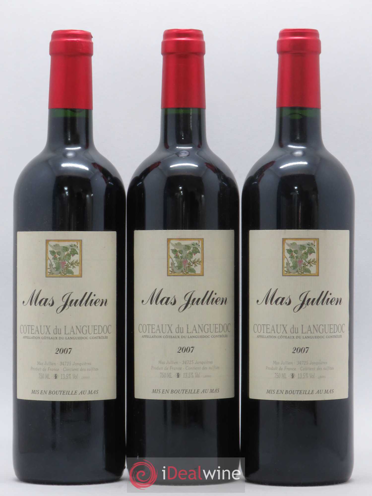 Terrasses du Larzac Mas Jullien Olivier Jullien 2007 - Lot de 3 bouteilles - 0