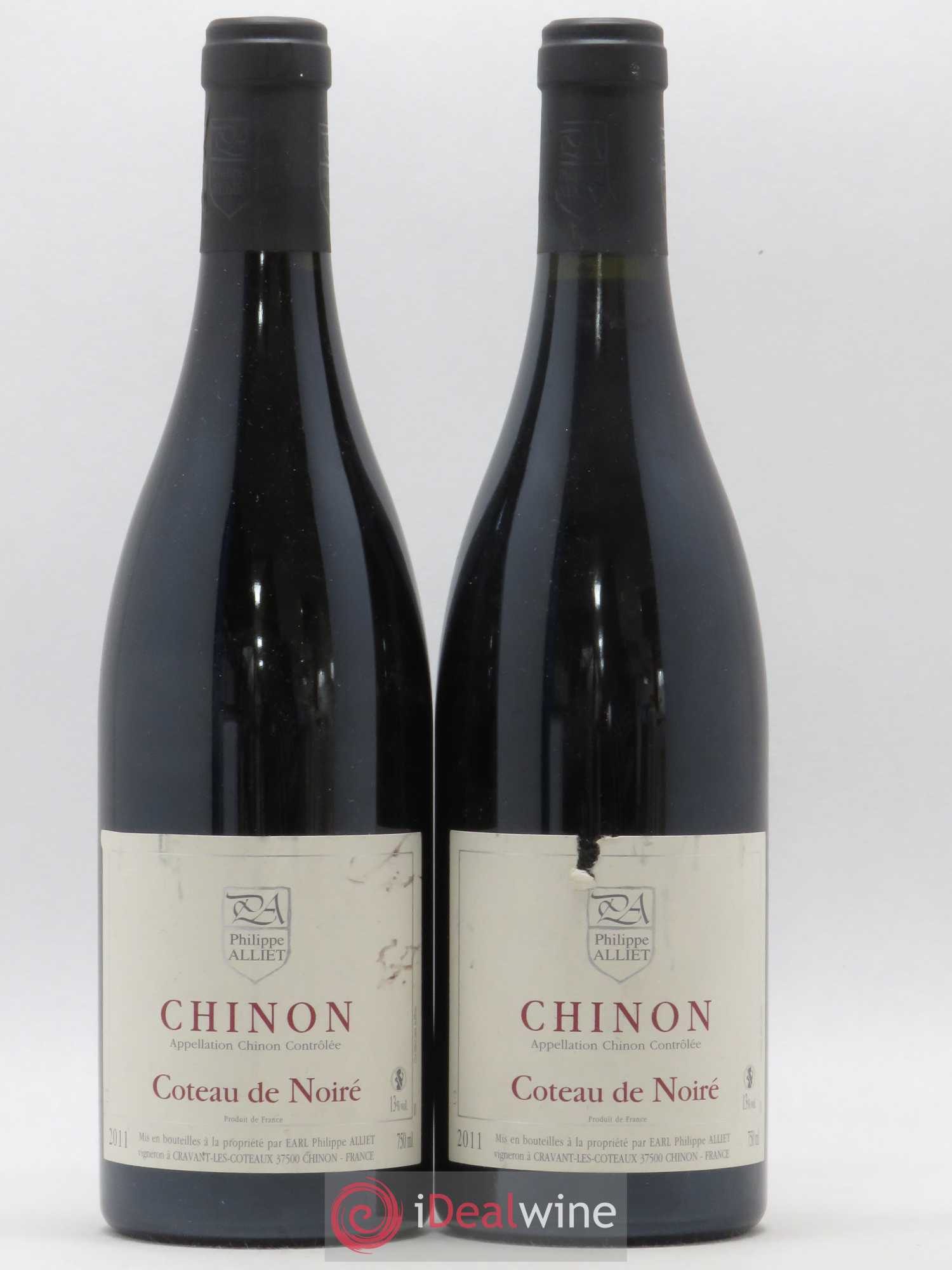 Chinon Coteau de Noiré Philippe Alliet 2011 - Lot de 2 bouteilles - 0