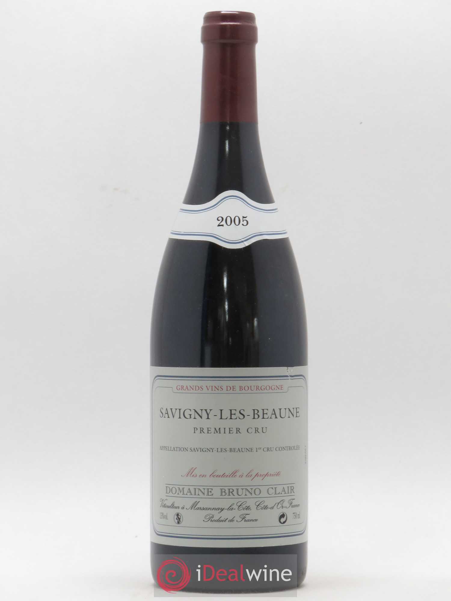 Savigny-lès-Beaune 1er Cru Bruno Clair (Domaine) 2005 - Lot de 1 bouteille - 0