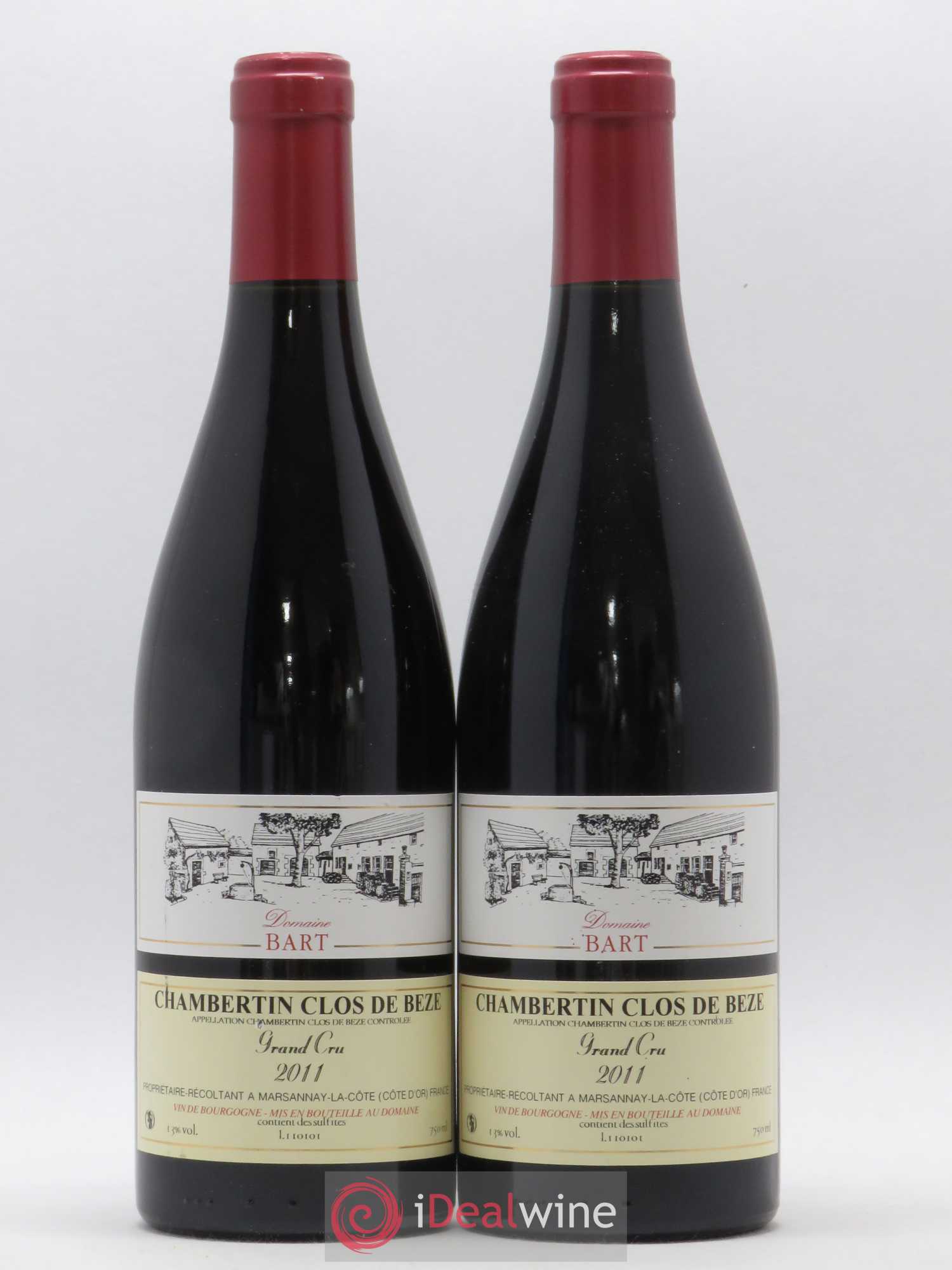 Chambertin Clos de Bèze Grand Cru Bart (Domaine) 2011 - Lot de 2 bouteilles - 0