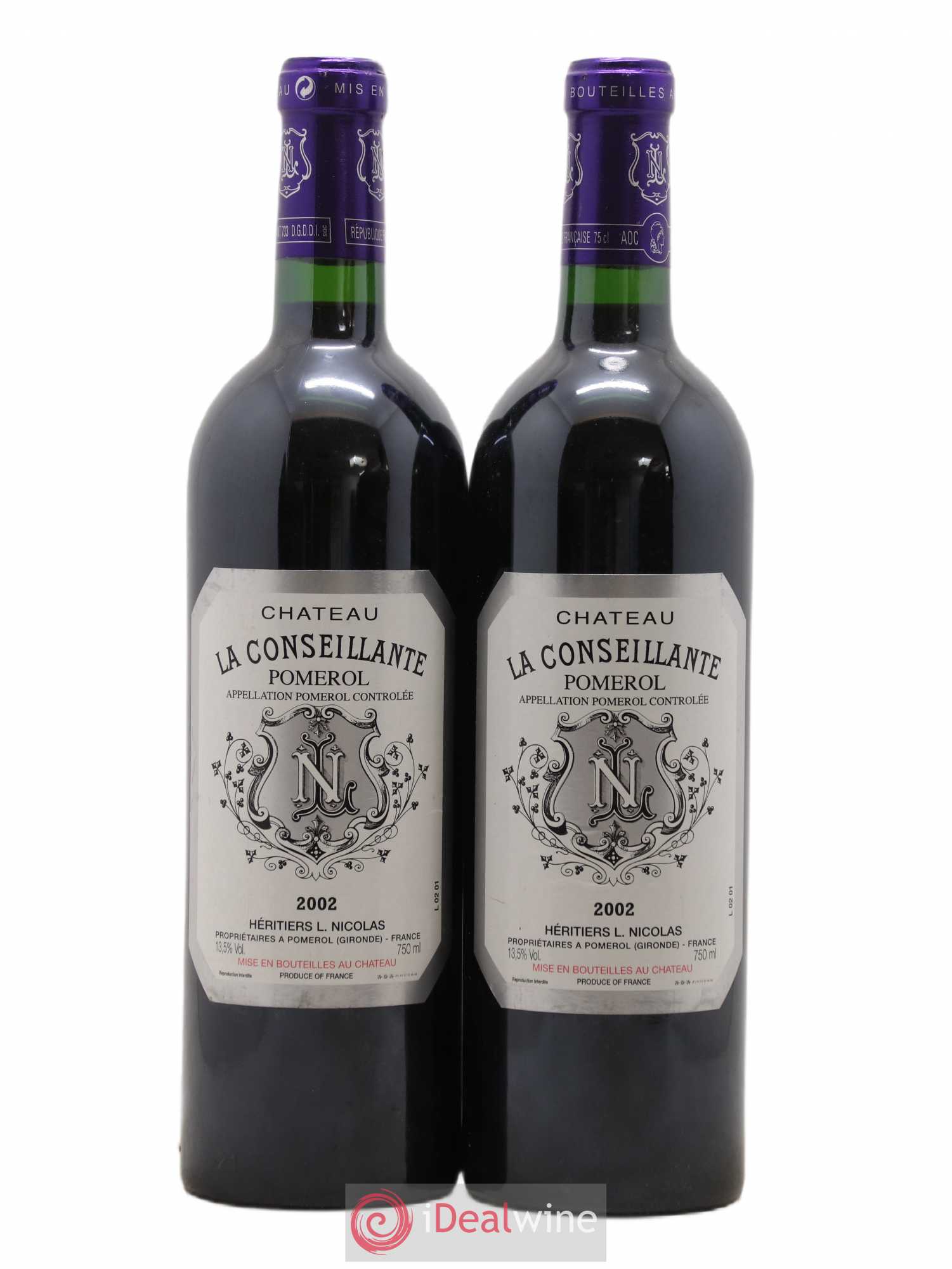 Château la Conseillante 2002 - Lot de 2 bouteilles - 0