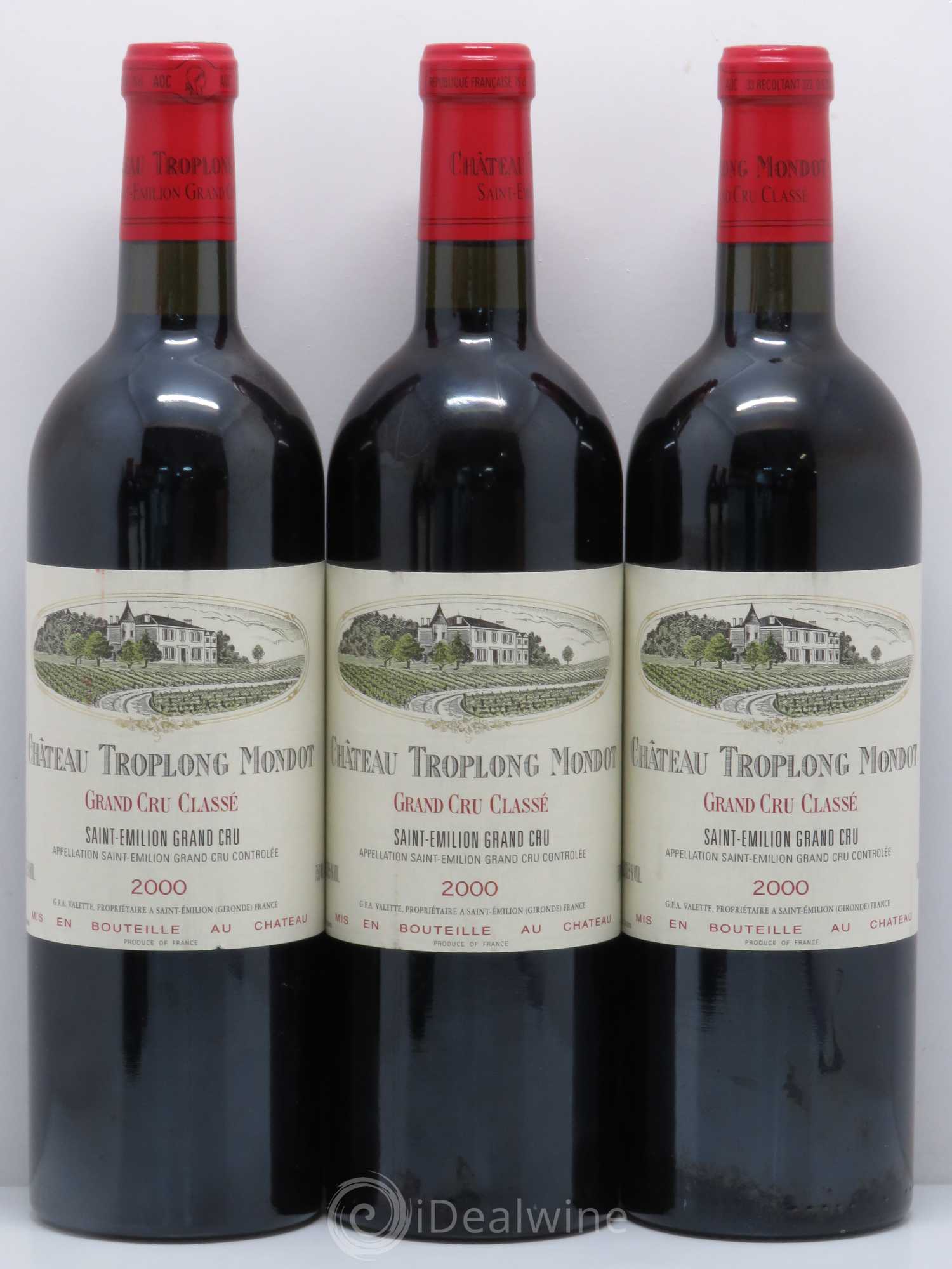 Château Troplong Mondot 1er Grand Cru Classé B 2000 - Lot de 5 bouteilles - 1