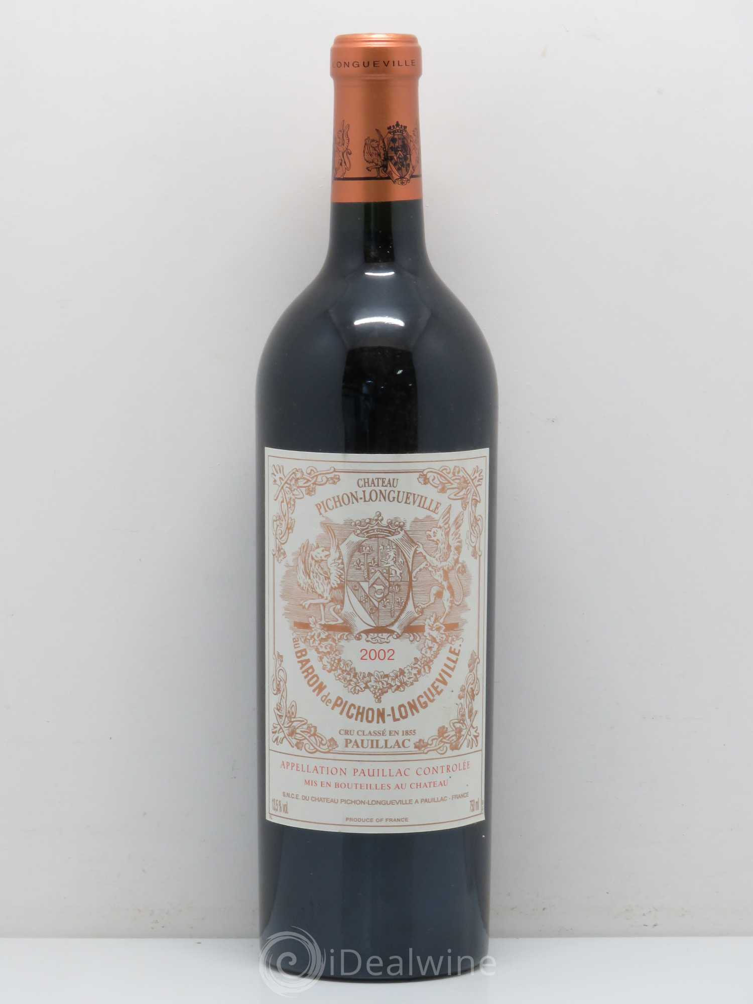 Pichon Longueville Baron 2ème Grand Cru Classé 2002 - Lot de 1 bouteille - 0