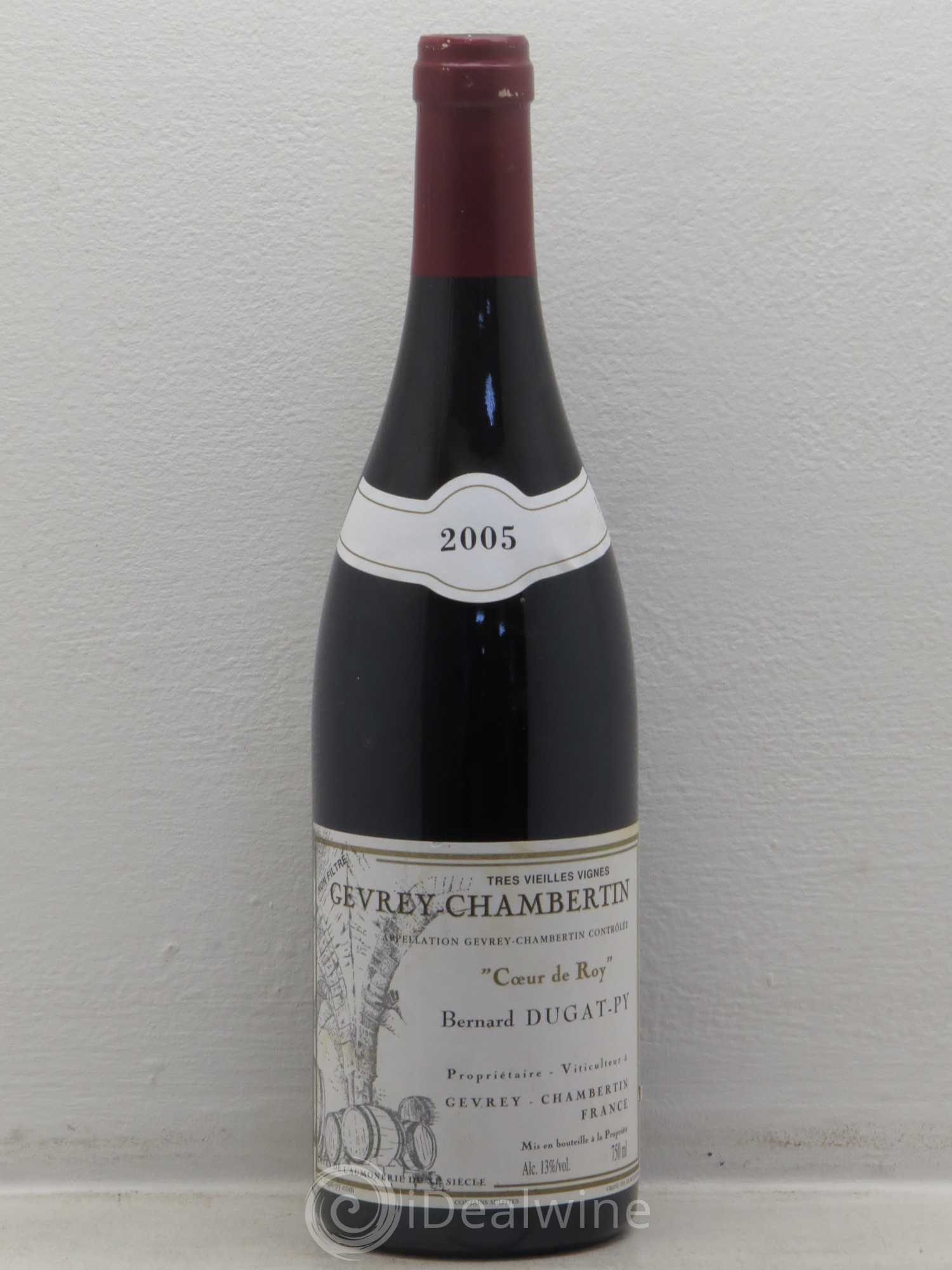 Gevrey-Chambertin Coeur de Roy Très Vieilles Vignes Dugat-Py 2005 - Lot de 1 bouteille - 0