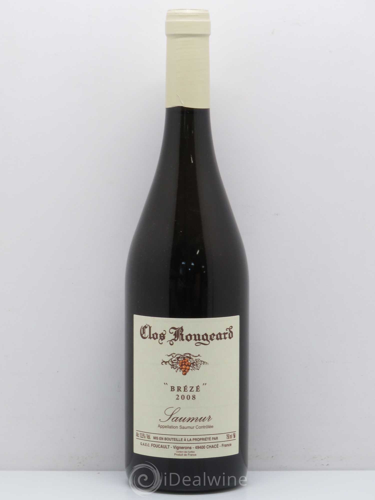 Saumur Brézé Clos Rougeard 2008 - Lot de 1 bouteille - 0