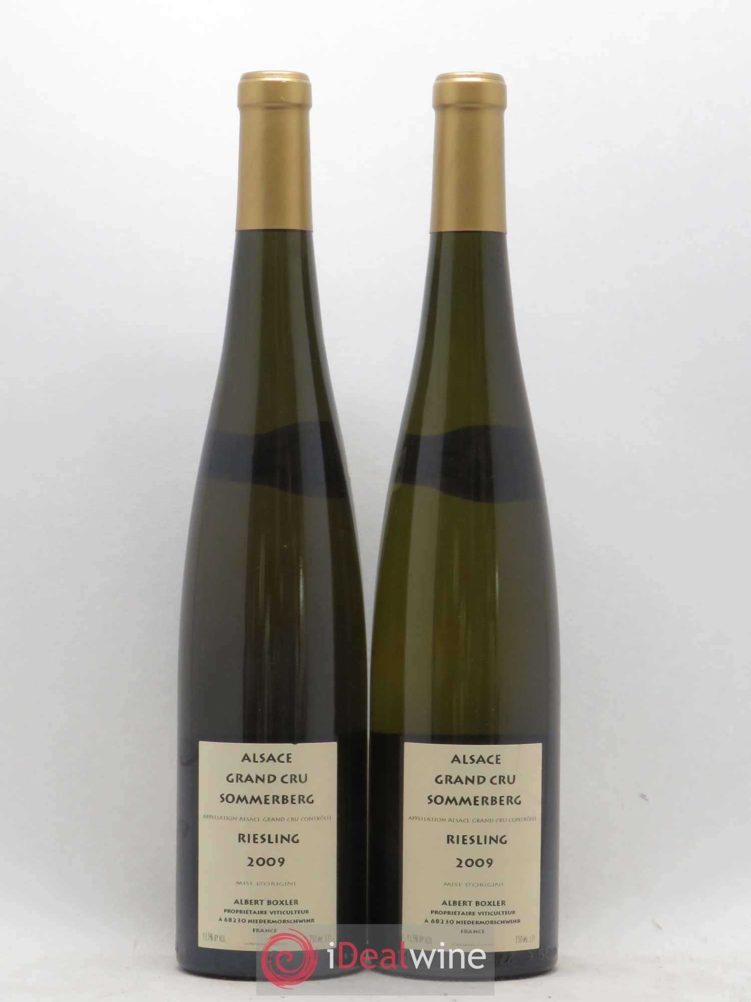 Alsace Riesling Grand Cru Sommerberg Albert Boxler 2009 - Lot de 2 bouteilles - 1