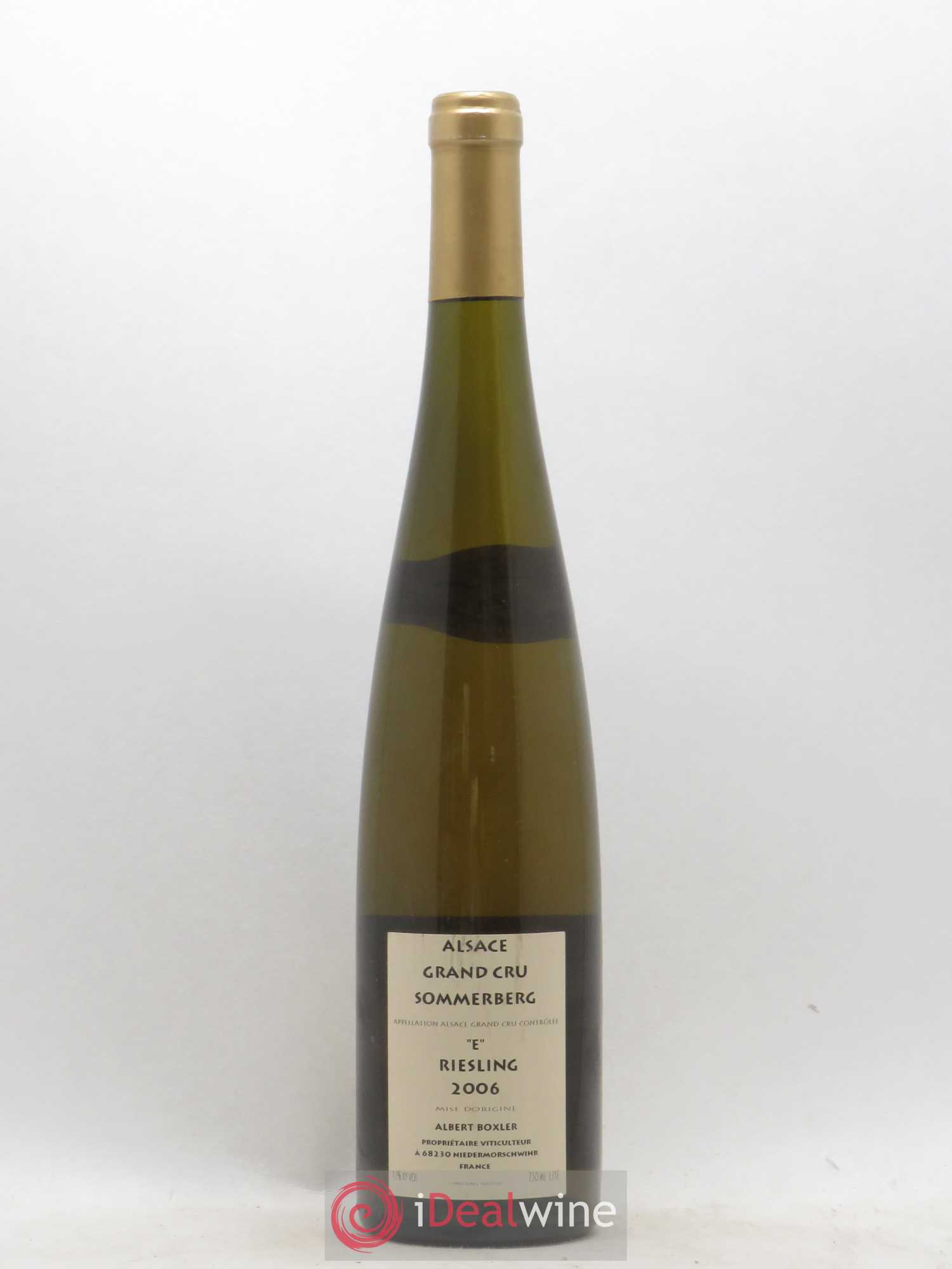 Riesling Grand Cru Sommerberg Albert Boxler 2006 - Lot de 1 bouteille - 1
