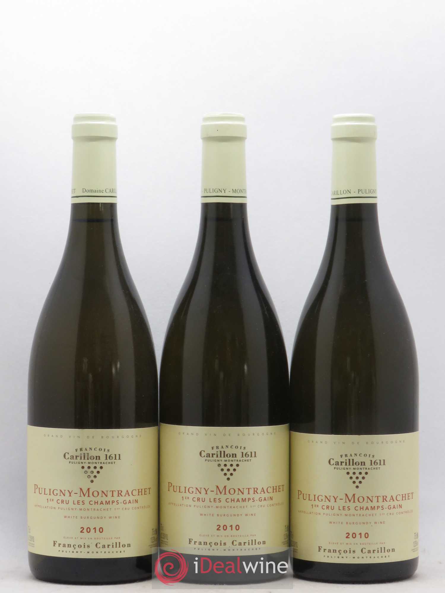 Puligny-Montrachet 1er Cru Champ-Gain François Carillon 2010 - Lot de 3 bouteilles - 0