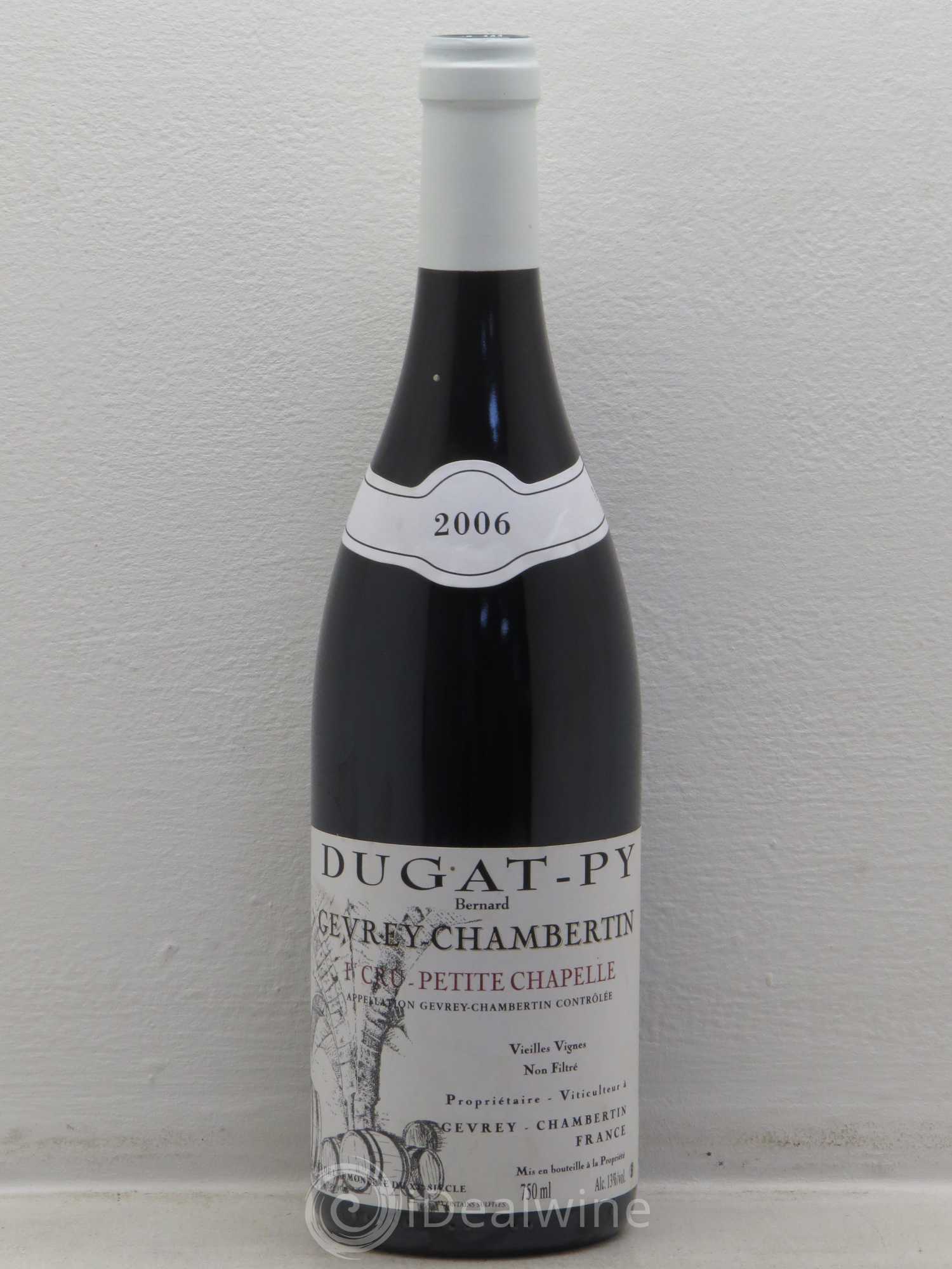 Gevrey-Chambertin 1er Cru Petite Chapelle Vieilles Vignes Dugat-Py 2006 - Lot de 1 bouteille - 0