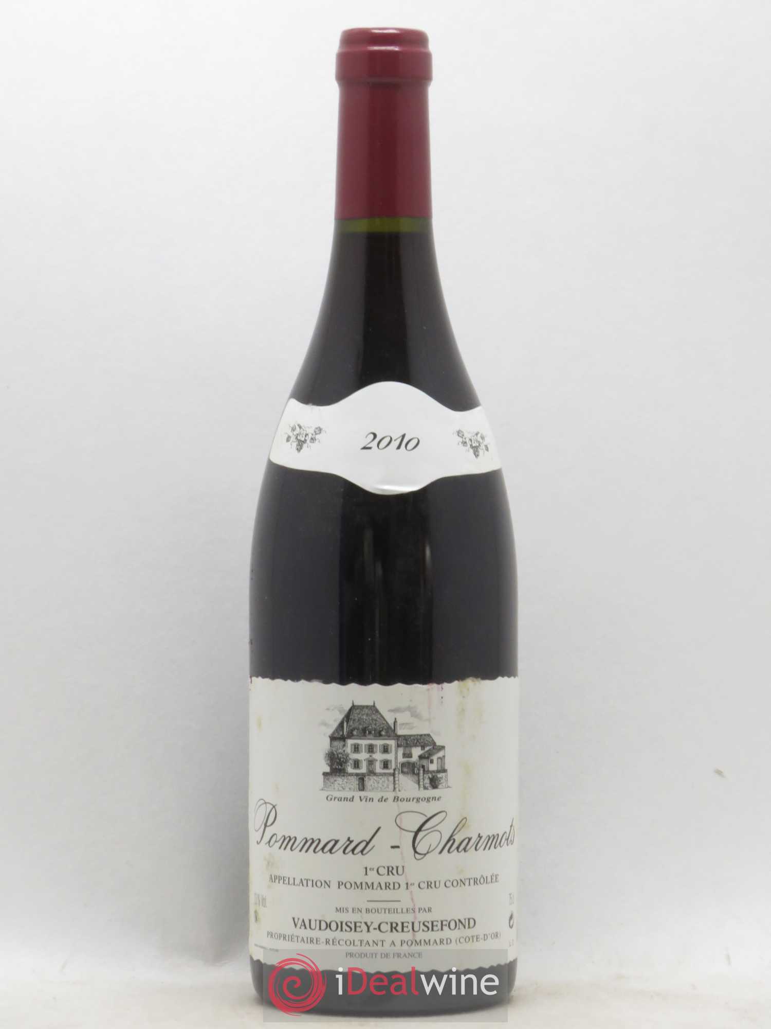 Pommard 1er Cru Charmots Domaine Vaudoisey-Creusefond 2010 - Lot de 1 bouteille - 0