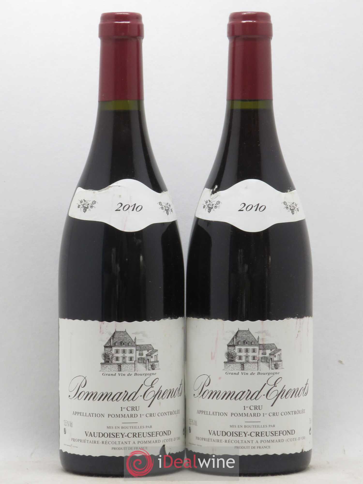Pommard 1er Cru Epenots Domaine Vaudoisey-Creusefond 2010 - Lot de 2 bouteilles - 0