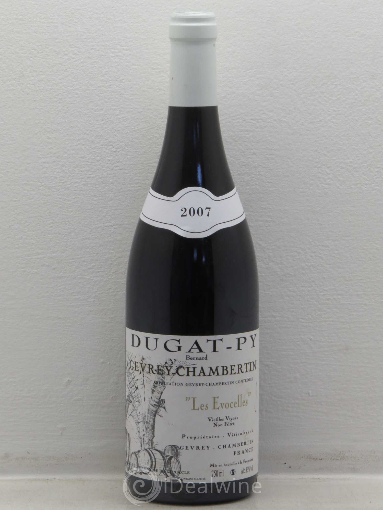 Gevrey-Chambertin Les Evocelles Vieilles Vignes Dugat-Py 2007 - Lot de 1 bouteille - 0