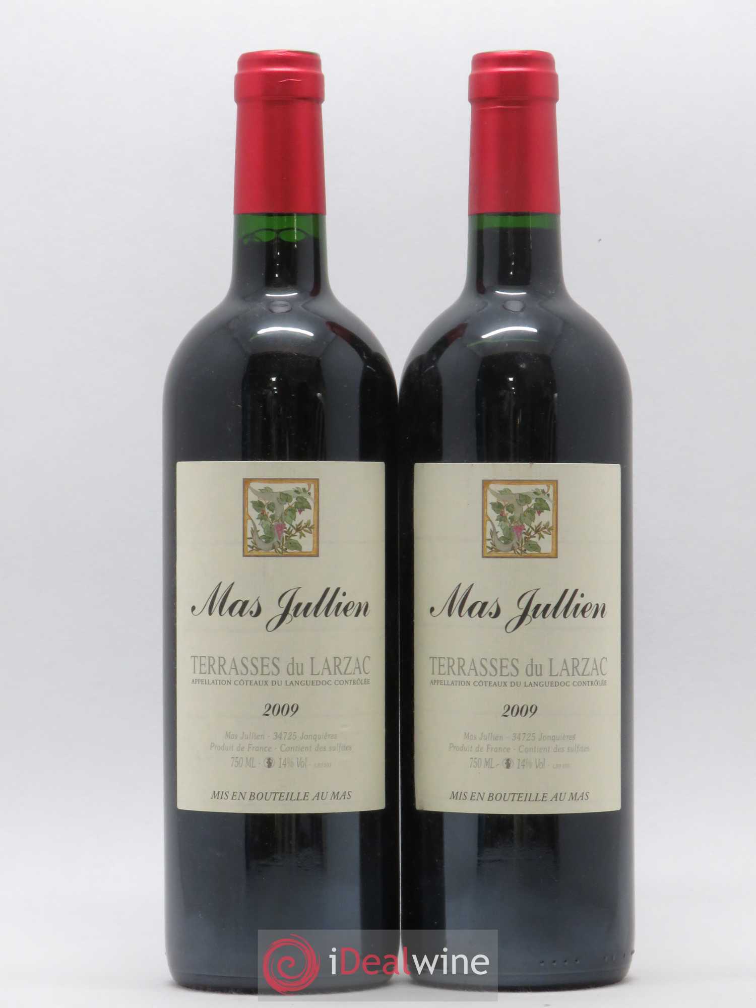 Terrasses du Larzac Mas Jullien Olivier Jullien 2009 - Lot de 2 bouteilles - 0