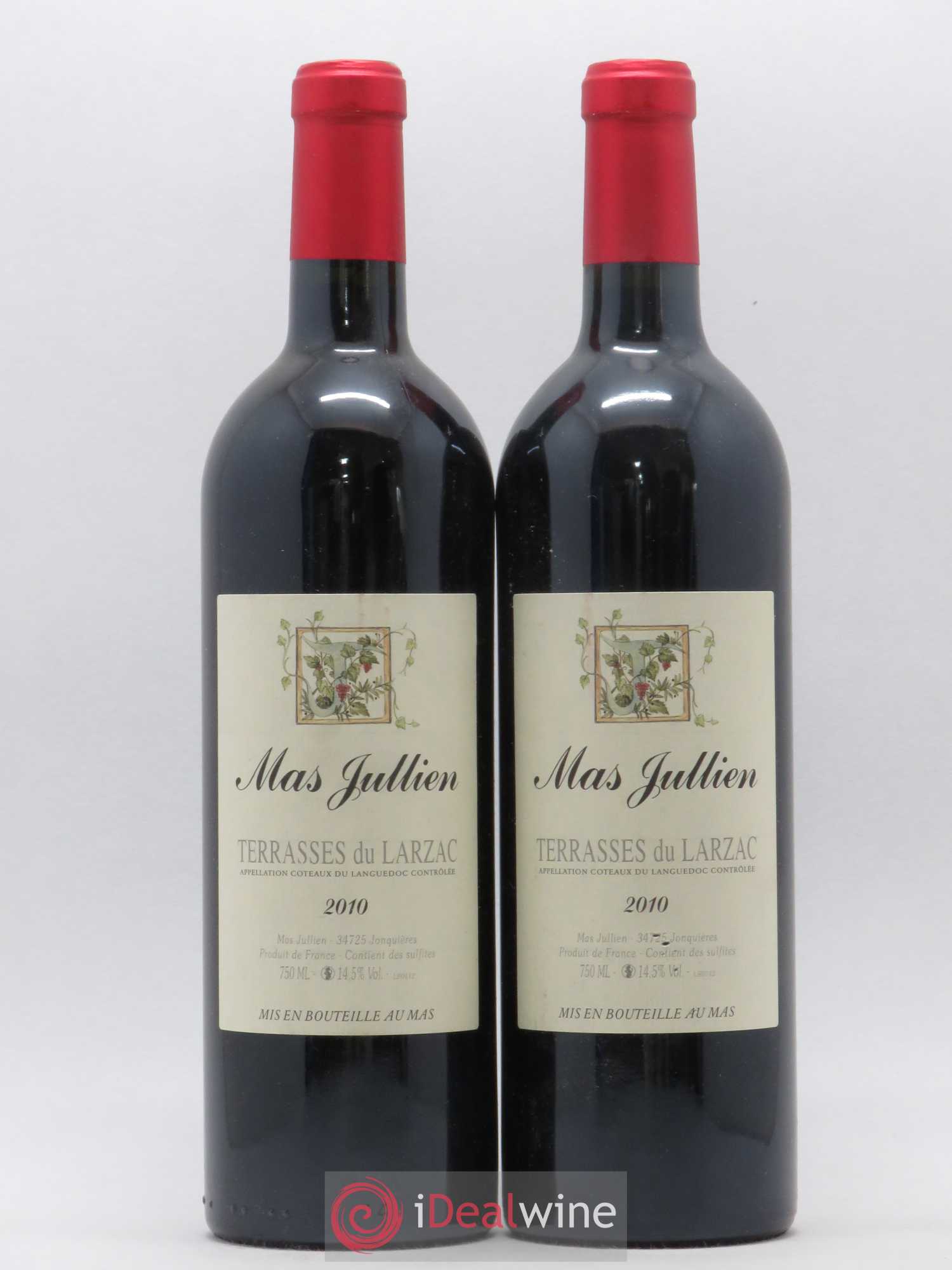 Terrasses du Larzac Mas Jullien Olivier Jullien 2010 - Lot de 2 bouteilles - 0