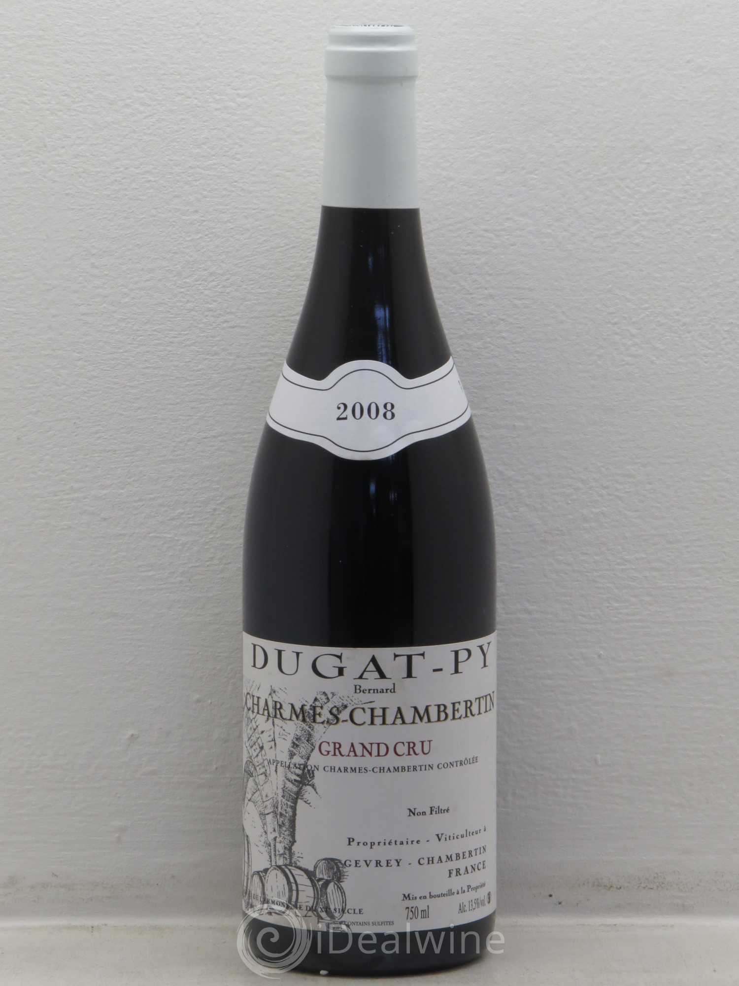 Charmes-Chambertin Grand Cru Dugat-Py 2008 - Lot de 1 bouteille - 0