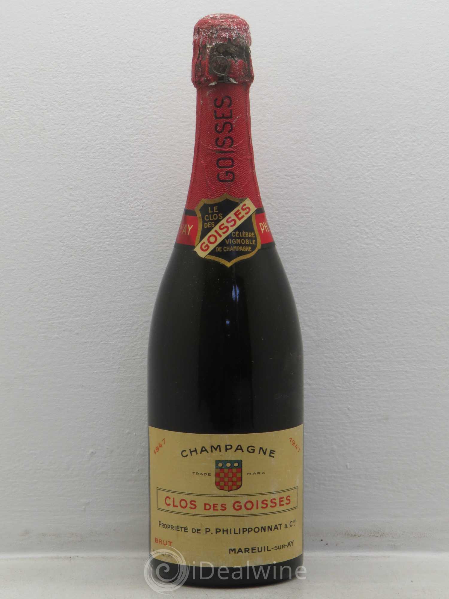 Clos des Goisses Philipponnat 1947 - Lot de 1 bouteille - 0