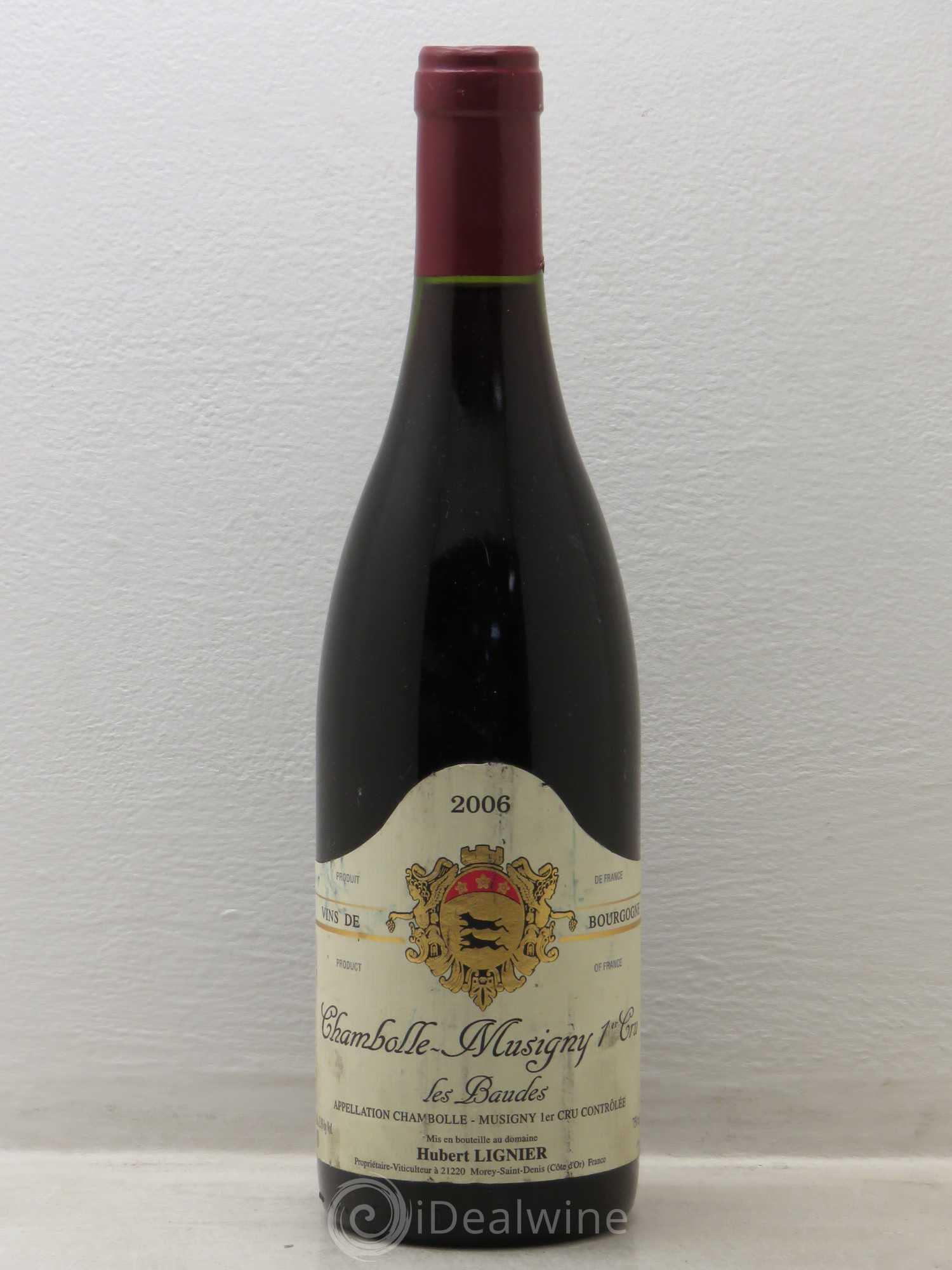 Chambolle-Musigny 1er Cru Les Baudes Hubert Lignier (Domaine) 2006 - Lot de 1 bouteille - 0