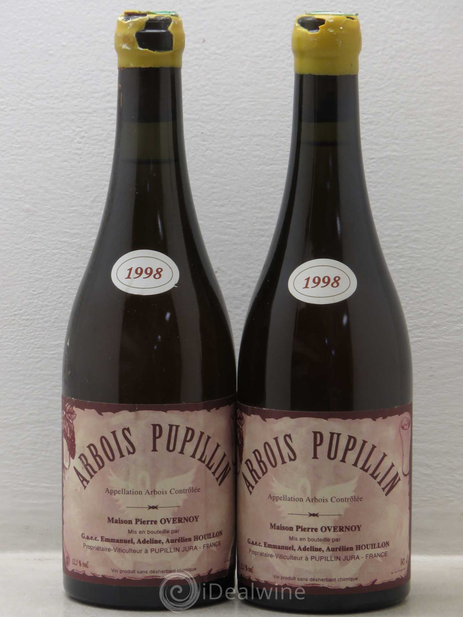 Arbois-Pupillin Savagnin (cire jaune) Overnoy-Houillon (Domaine) savagnin 1998 - Lot de 2 bouteilles - 0