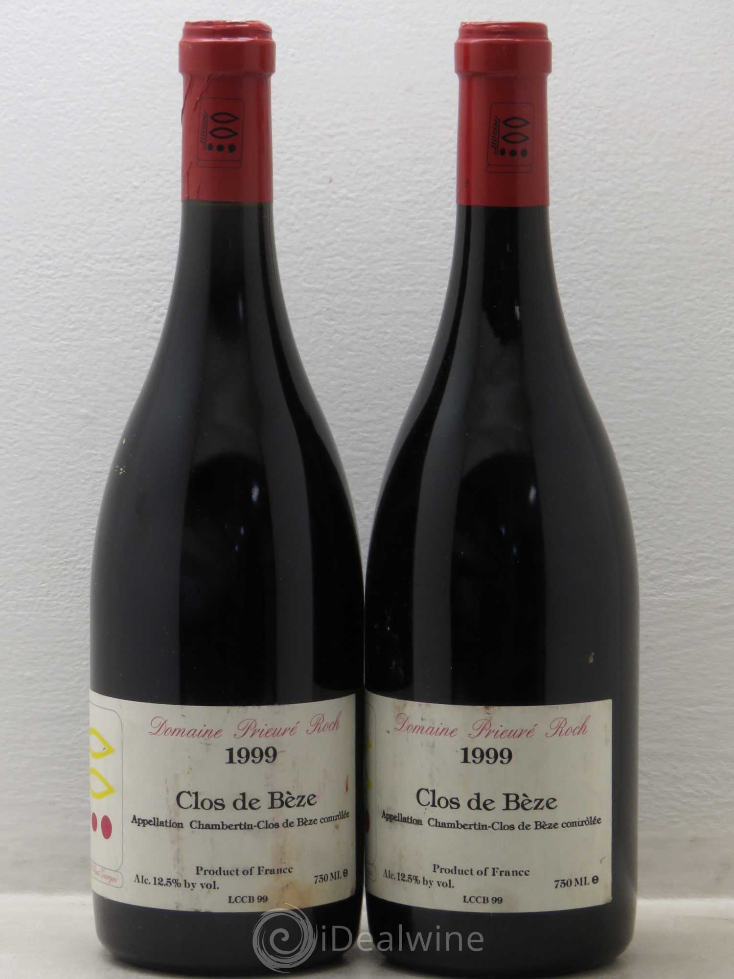 Chambertin Clos de Bèze Grand Cru Prieuré Roch 1999 - Lot de 2 bouteilles - 0
