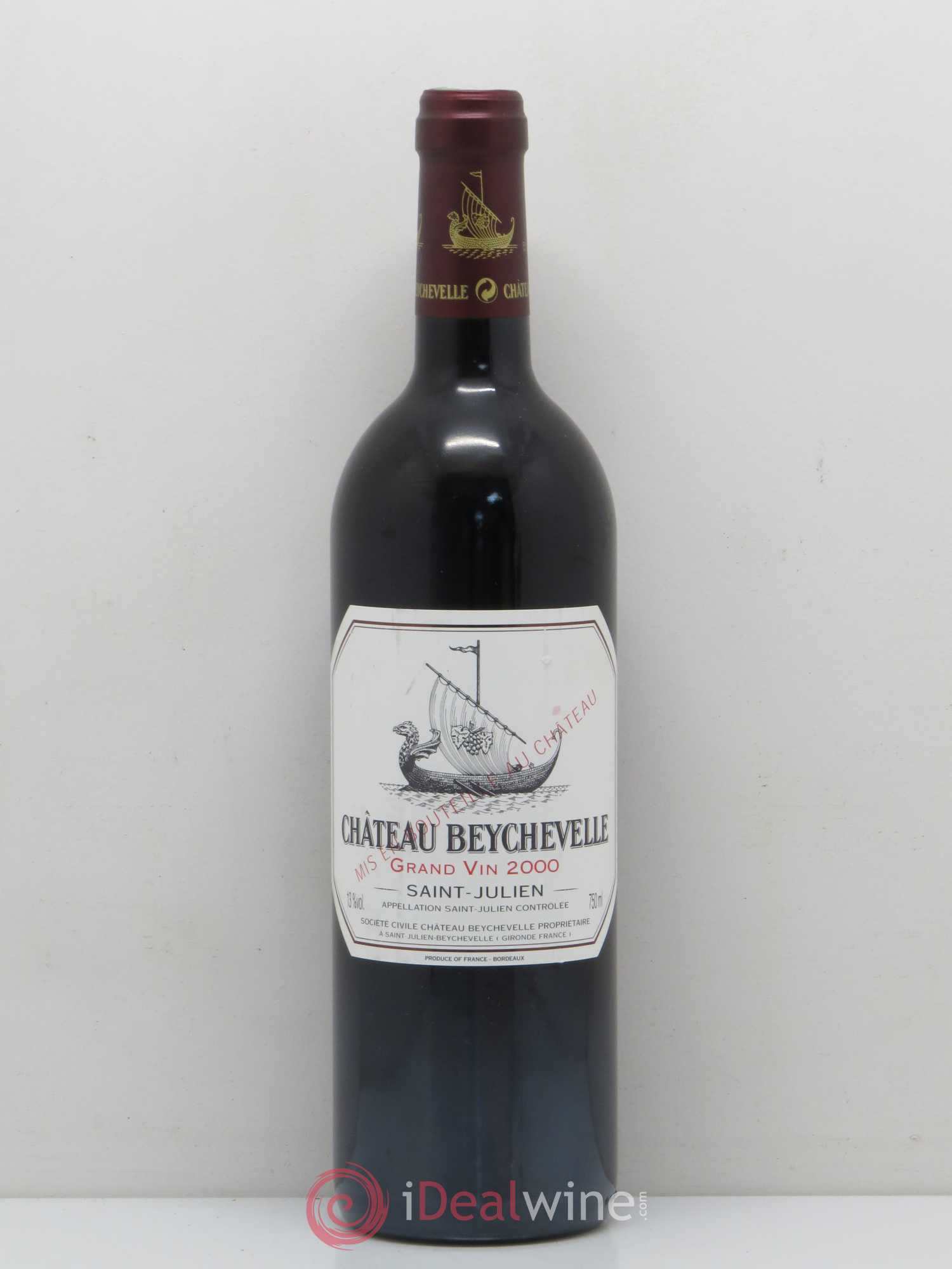 Château Beychevelle 4ème Grand Cru Classé 2000 - Lot de 1 bouteille - 0