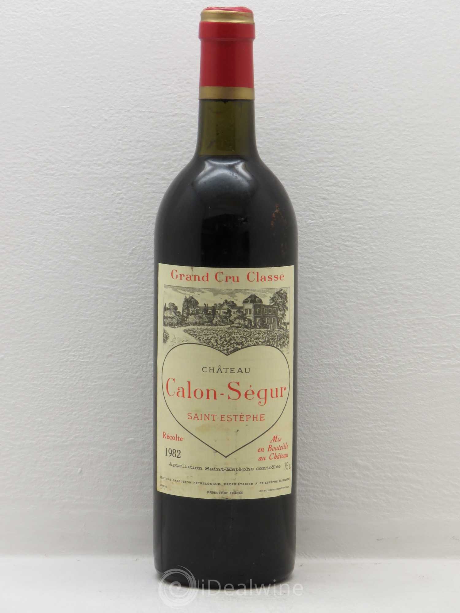 Château Calon Ségur 3ème Grand Cru Classé 1982 - Lot de 1 bouteille - 0