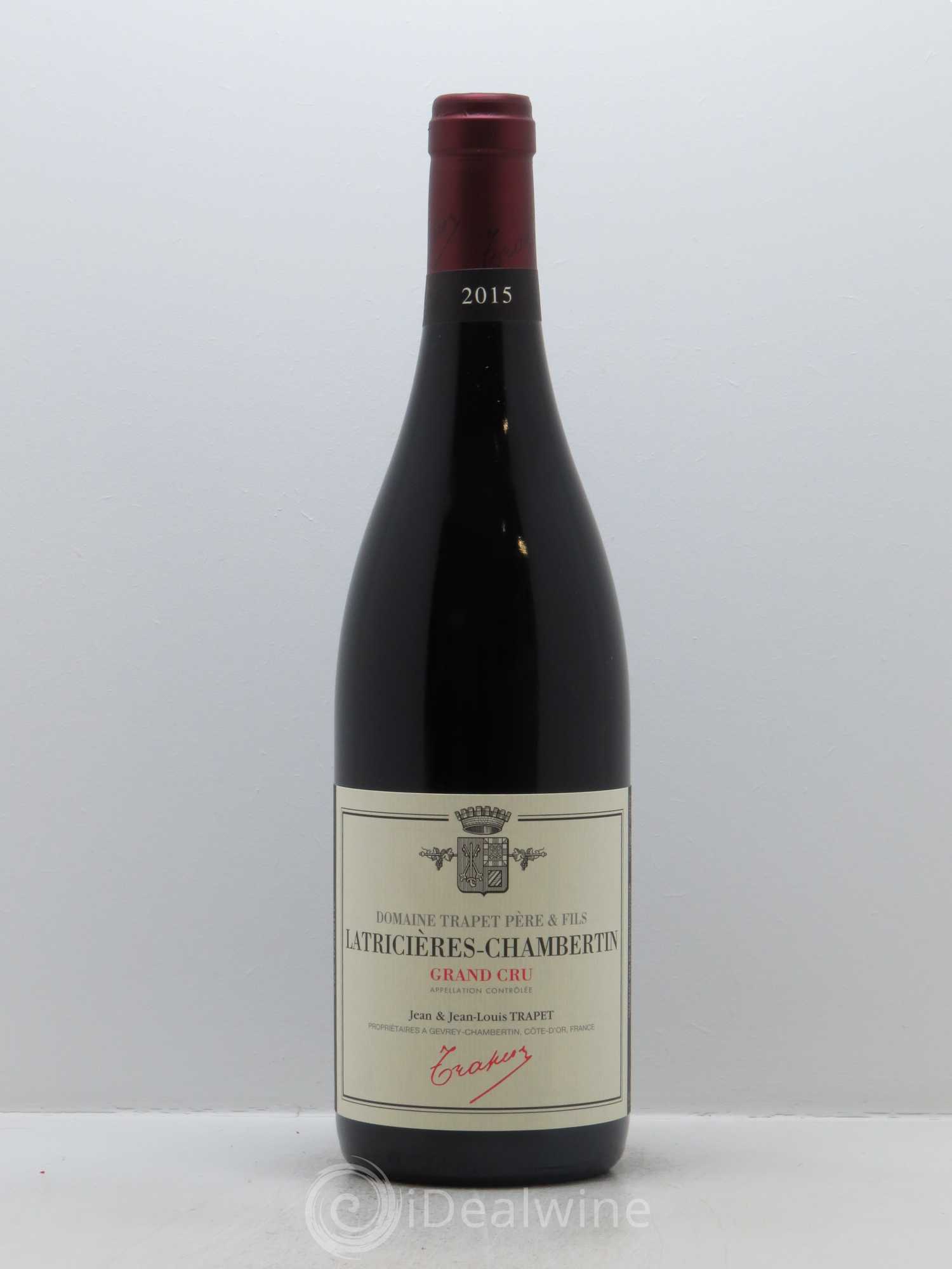 Latricières-Chambertin Grand Cru Domaine Trapet 2015 - Lot de 1 bouteille - 0