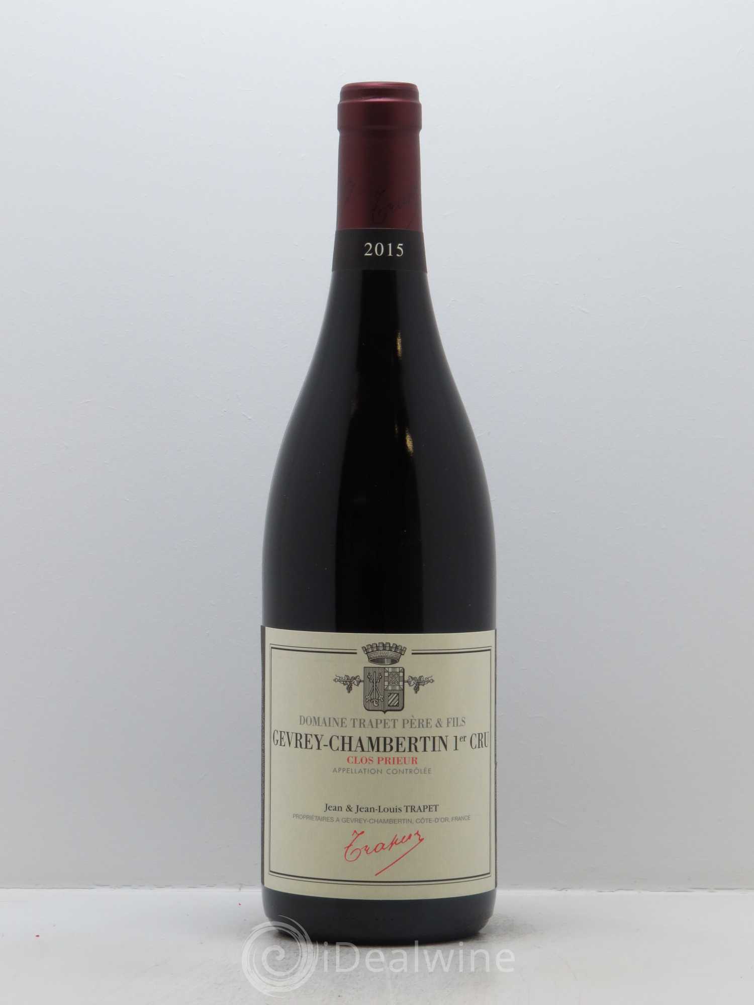 Gevrey-Chambertin 1er Cru Clos Prieur Domaine Trapet 2015 - Lot de 1 bouteille - 0