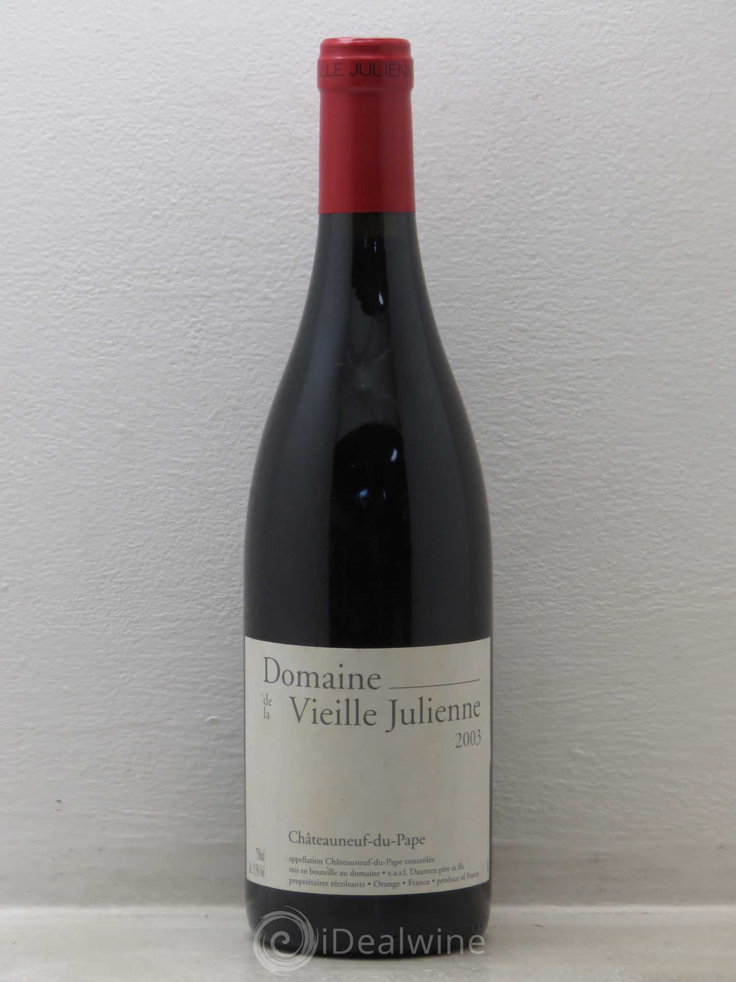 Châteauneuf-du-Pape Vieille Julienne (Domaine de la) Jean-Paul Daumen 2003 - Lot de 1 bouteille - 0