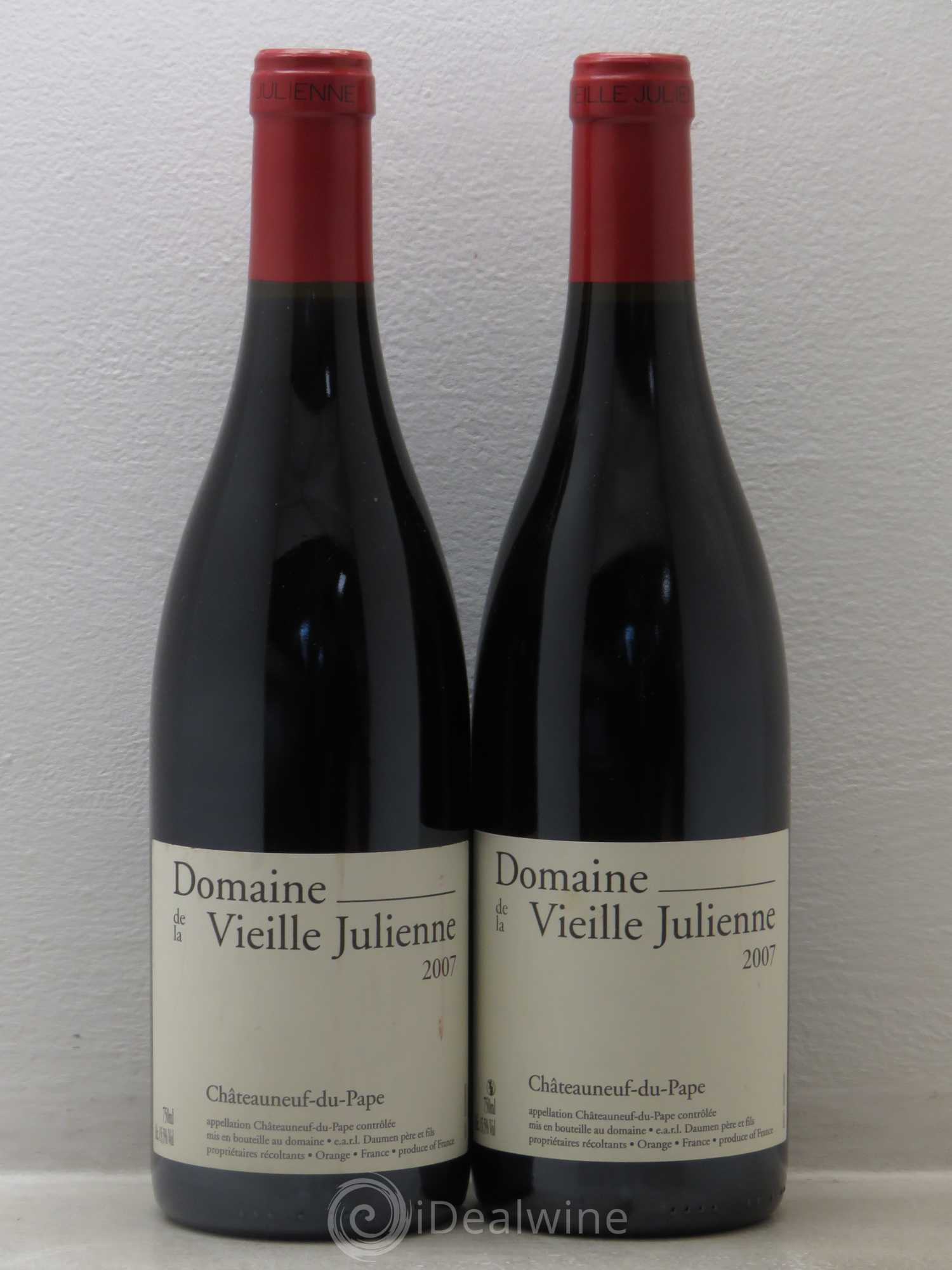 Châteauneuf-du-Pape Vieille Julienne (Domaine de la) Jean-Paul Daumen 2007 - Lot de 2 bouteilles - 0
