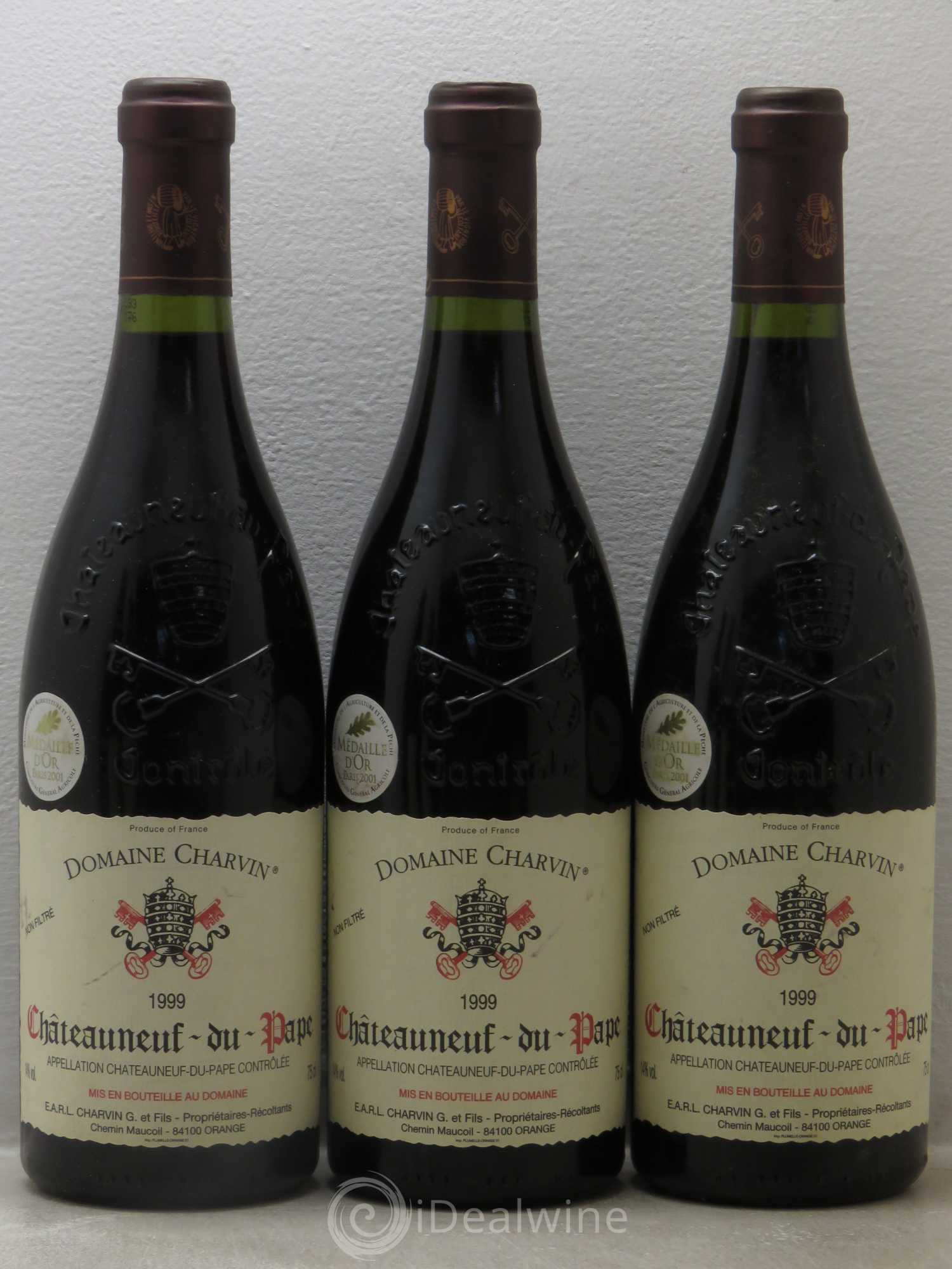 Châteauneuf-du-Pape Charvin (Domaine) 1999 - Lot de 6 bouteilles - 1