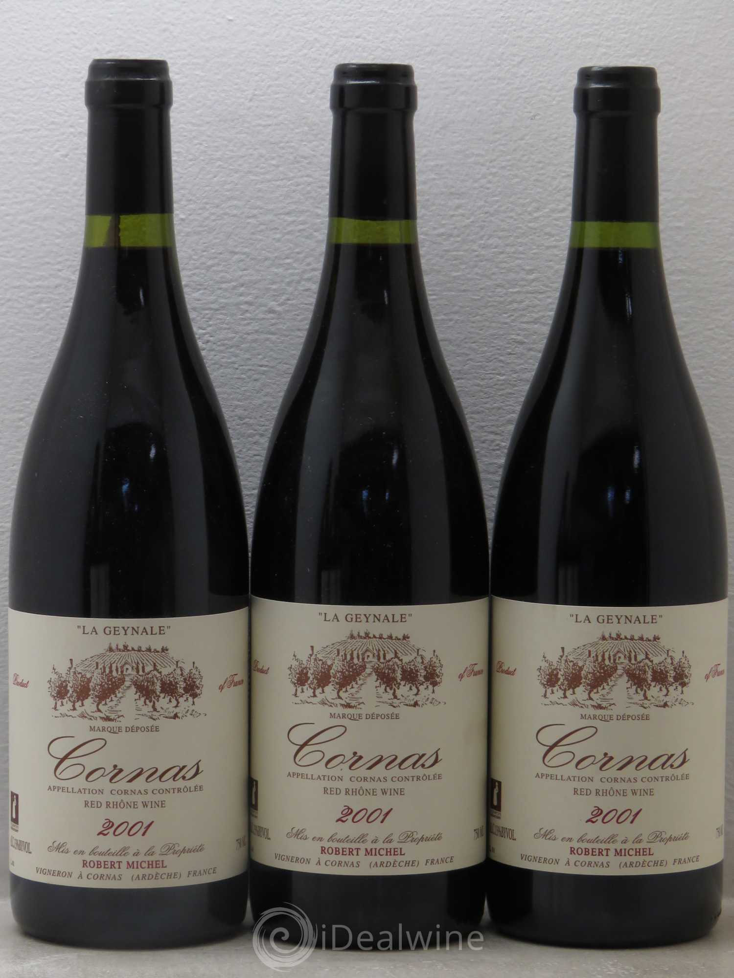 Cornas La Geynale Robert Michel 2001 - Lot de 6 bouteilles - 1