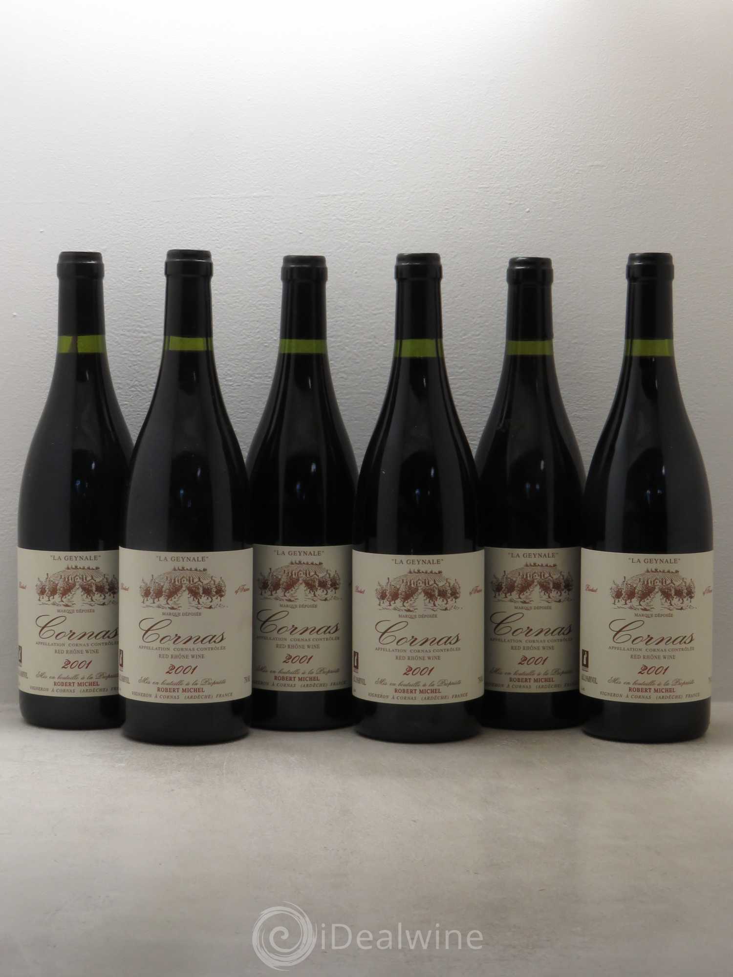 Cornas La Geynale Robert Michel 2001 - Lot de 6 bouteilles - 0