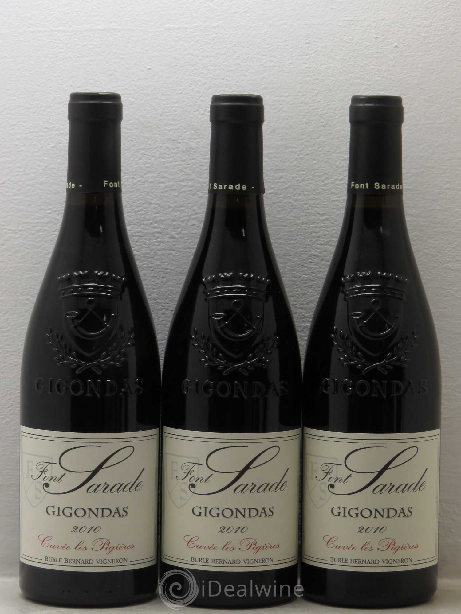 Gigondas Font Sarade cuvée les pigières 2010 - Posten von 6 Flaschen - 1