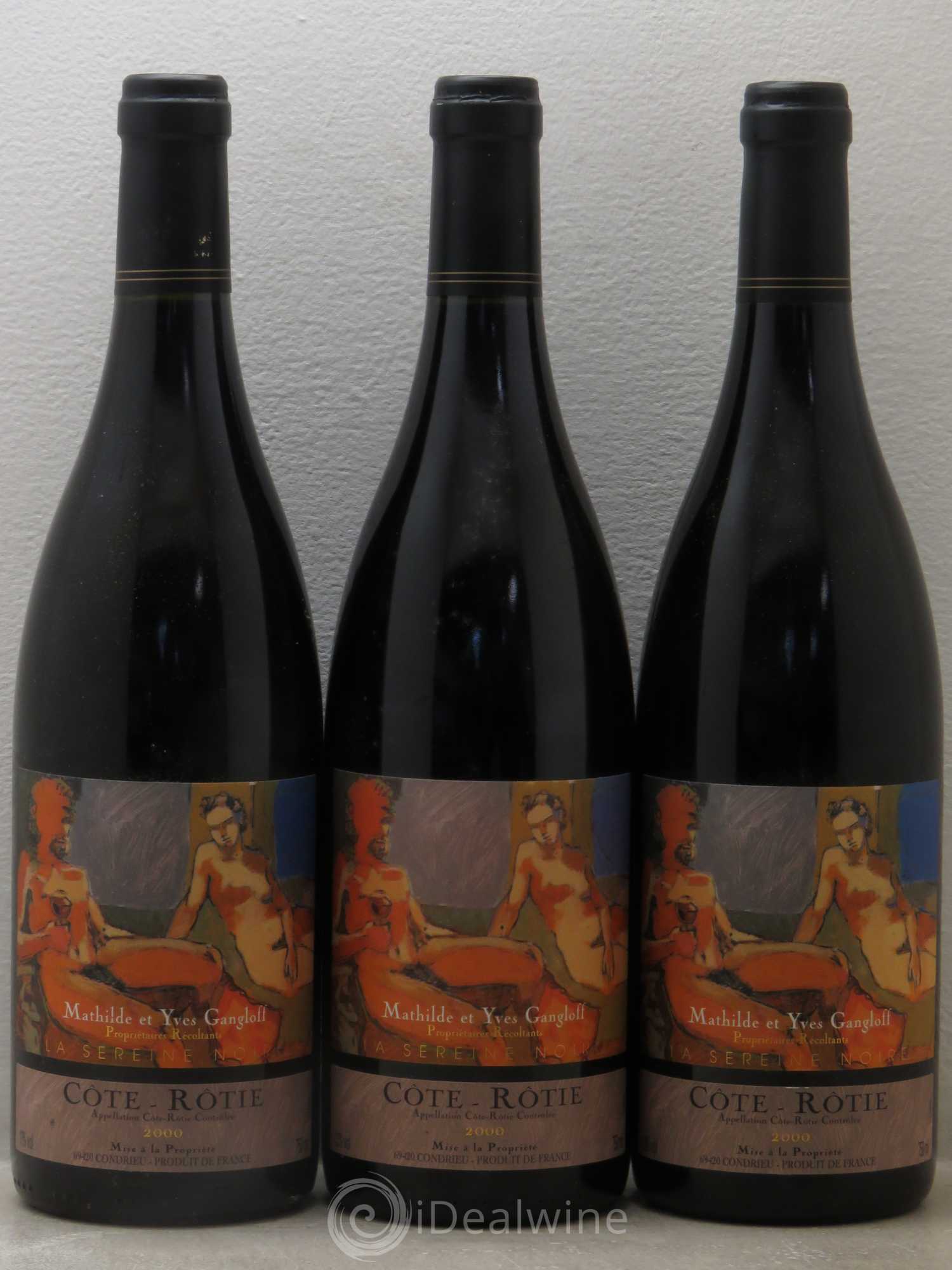 Côte-Rôtie La Sereine Noire Gangloff (Domaine) 2000 - Lot de 3 bouteilles - 0