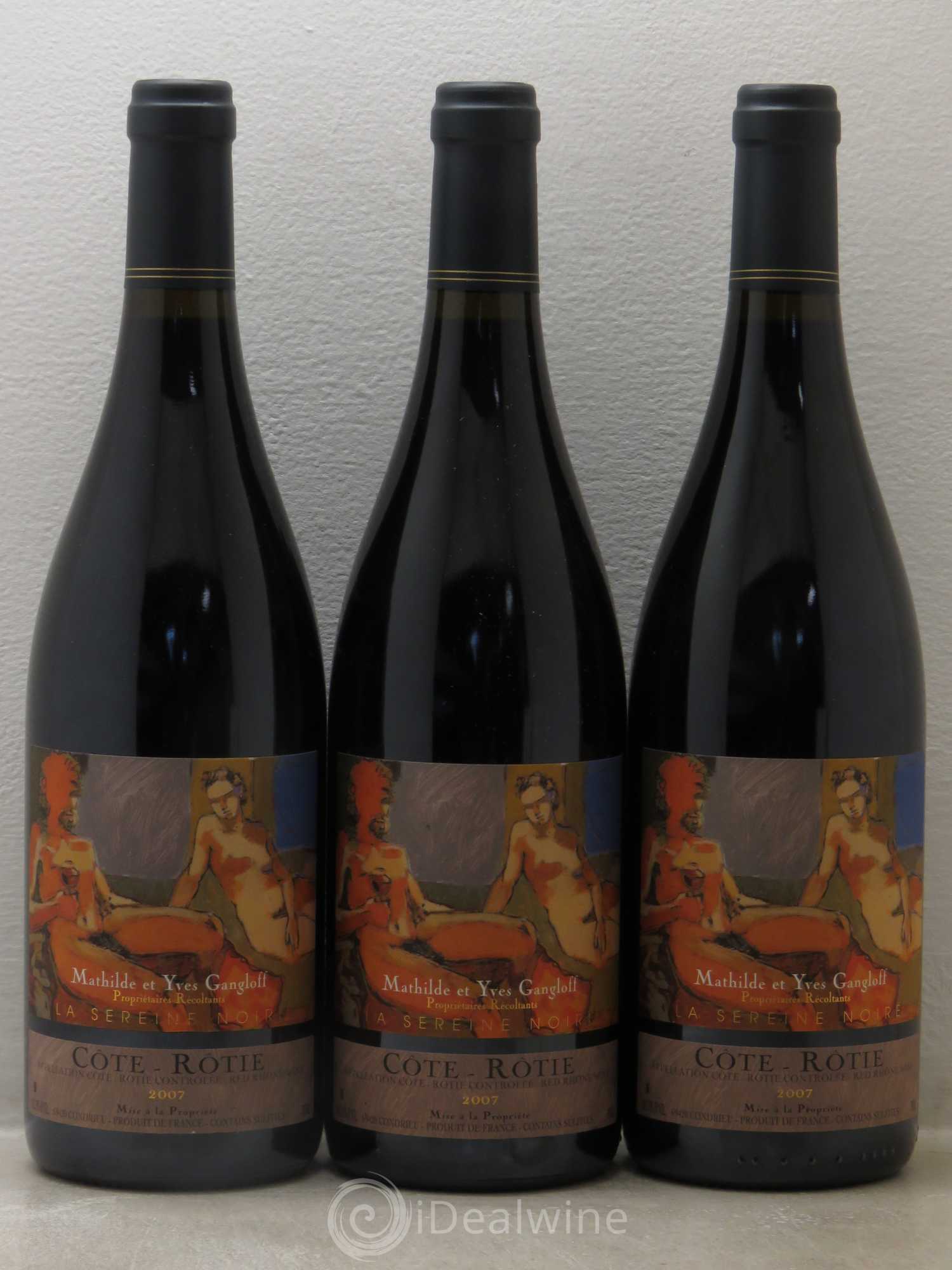 Côte-Rôtie La Sereine Noire Gangloff (Domaine) 2007 - Lot de 3 bouteilles - 0
