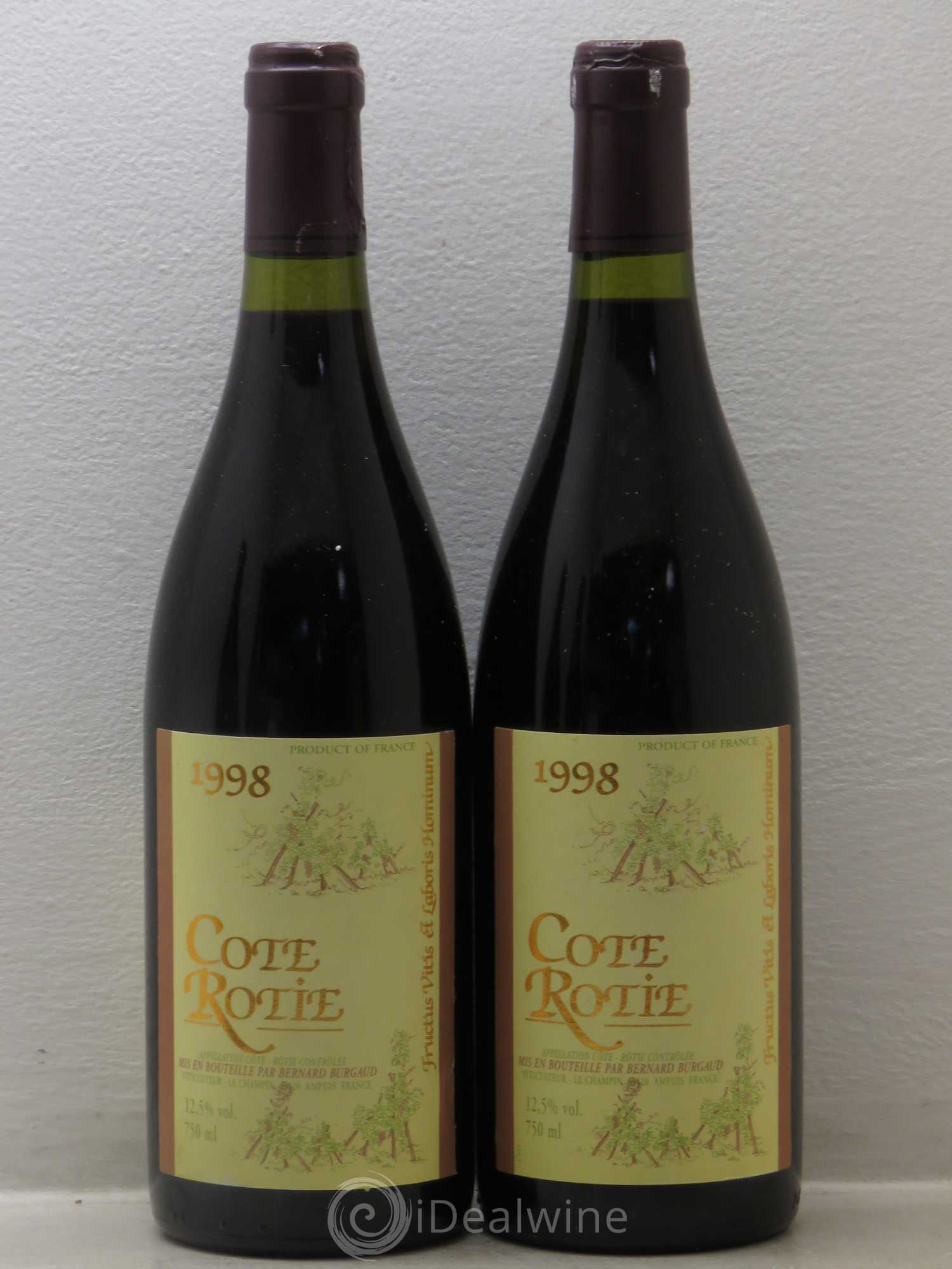 Côte-Rôtie Bernard Burgaud 1998 - Lot de 4 bouteilles - 1