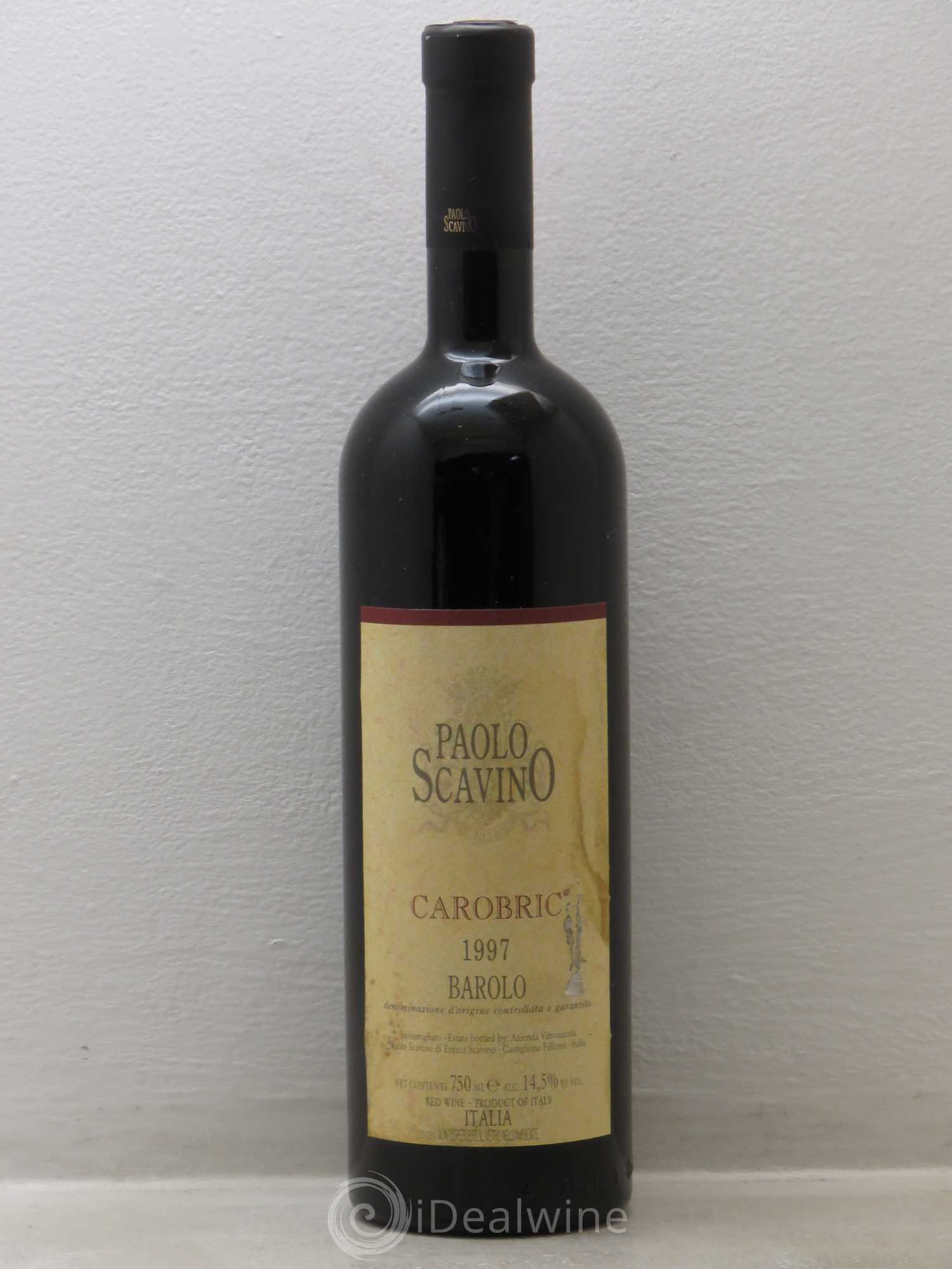 Italie Carobric barolo Paolo scavino 1997 - Posten von 1 Flasche - 0