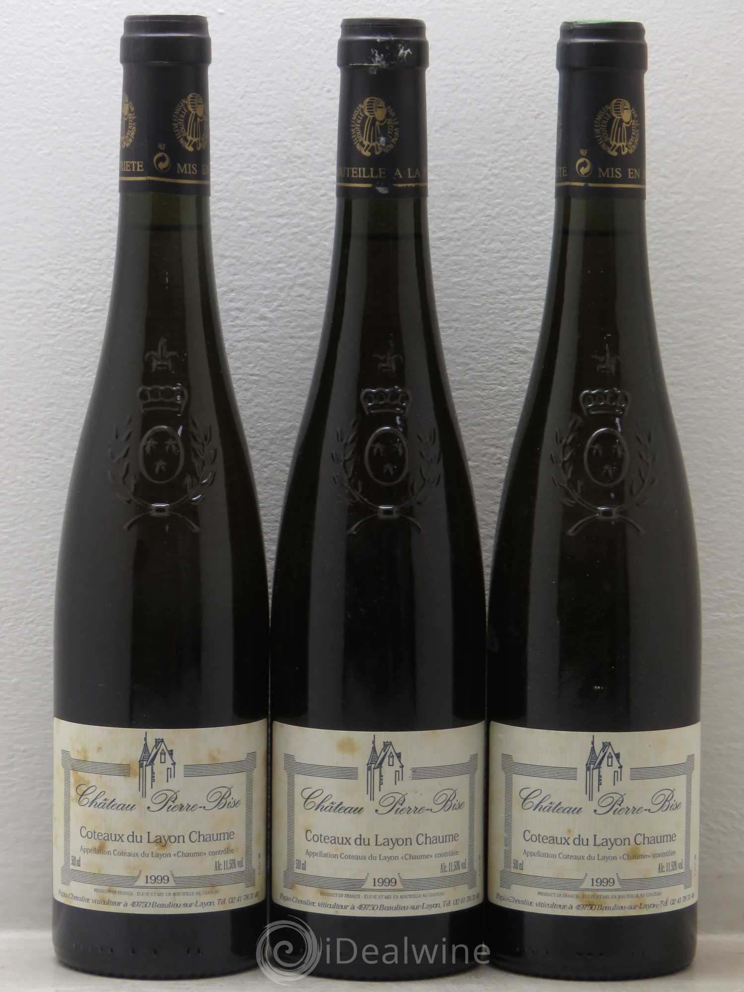 Coteaux du Layon Chaume - Pierre Bise (50cl) 1999 - Lotto di 3 bottiglie - 0