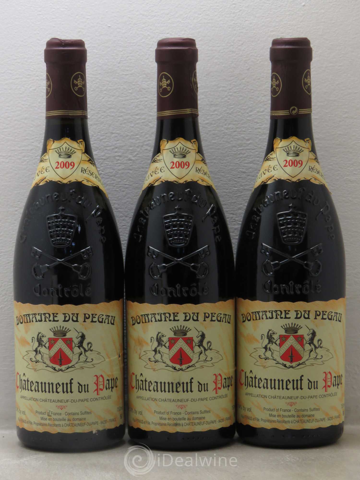 Châteauneuf-du-Pape Domaine du Pégau Cuvée Réservée Paul et Laurence Féraud 2009 - Lot de 3 bouteilles - 0