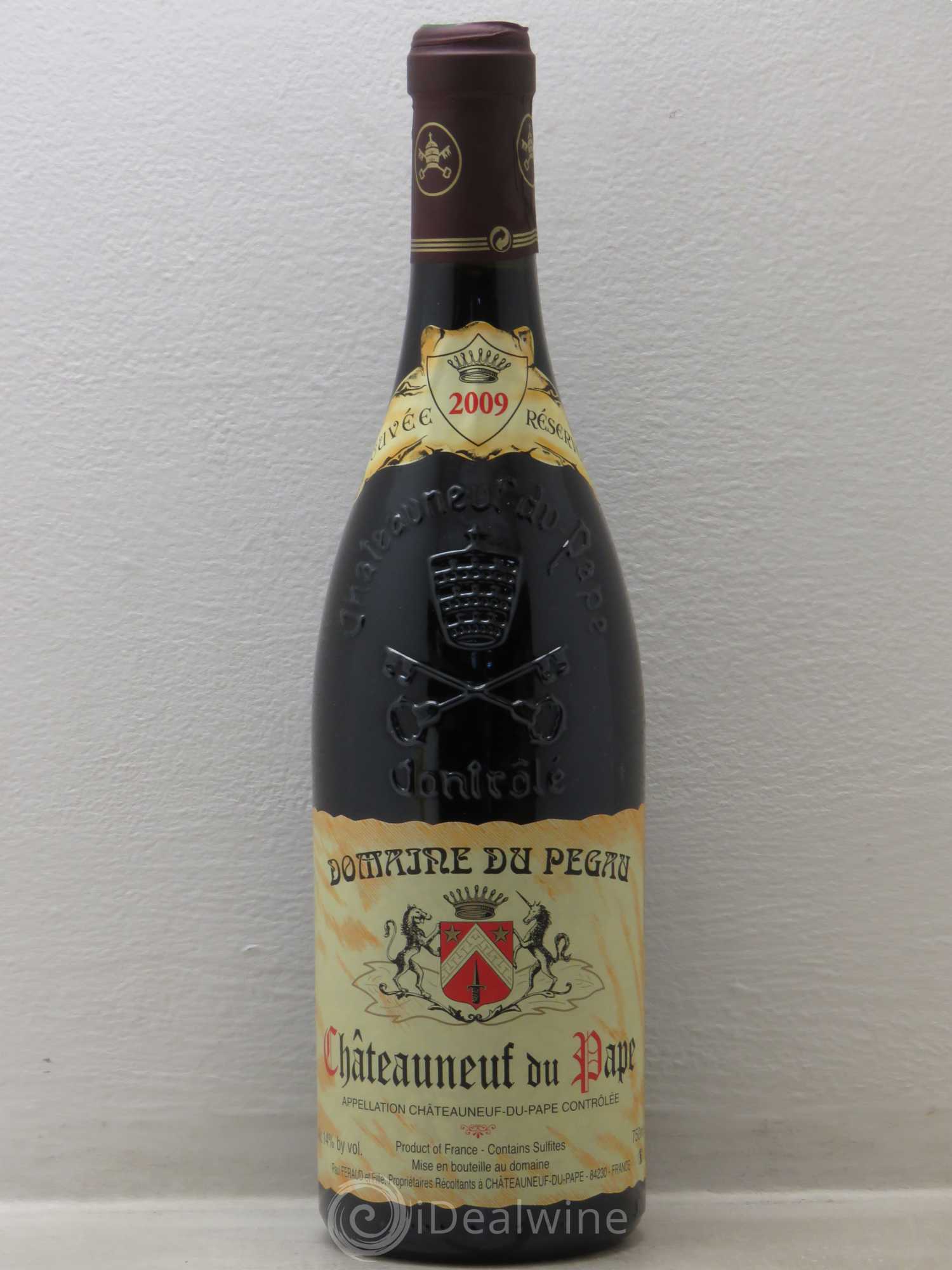 Châteauneuf-du-Pape Domaine du Pégau Cuvée Réservée Paul et Laurence Féraud 2009 - Lot de 1 bouteille - 0