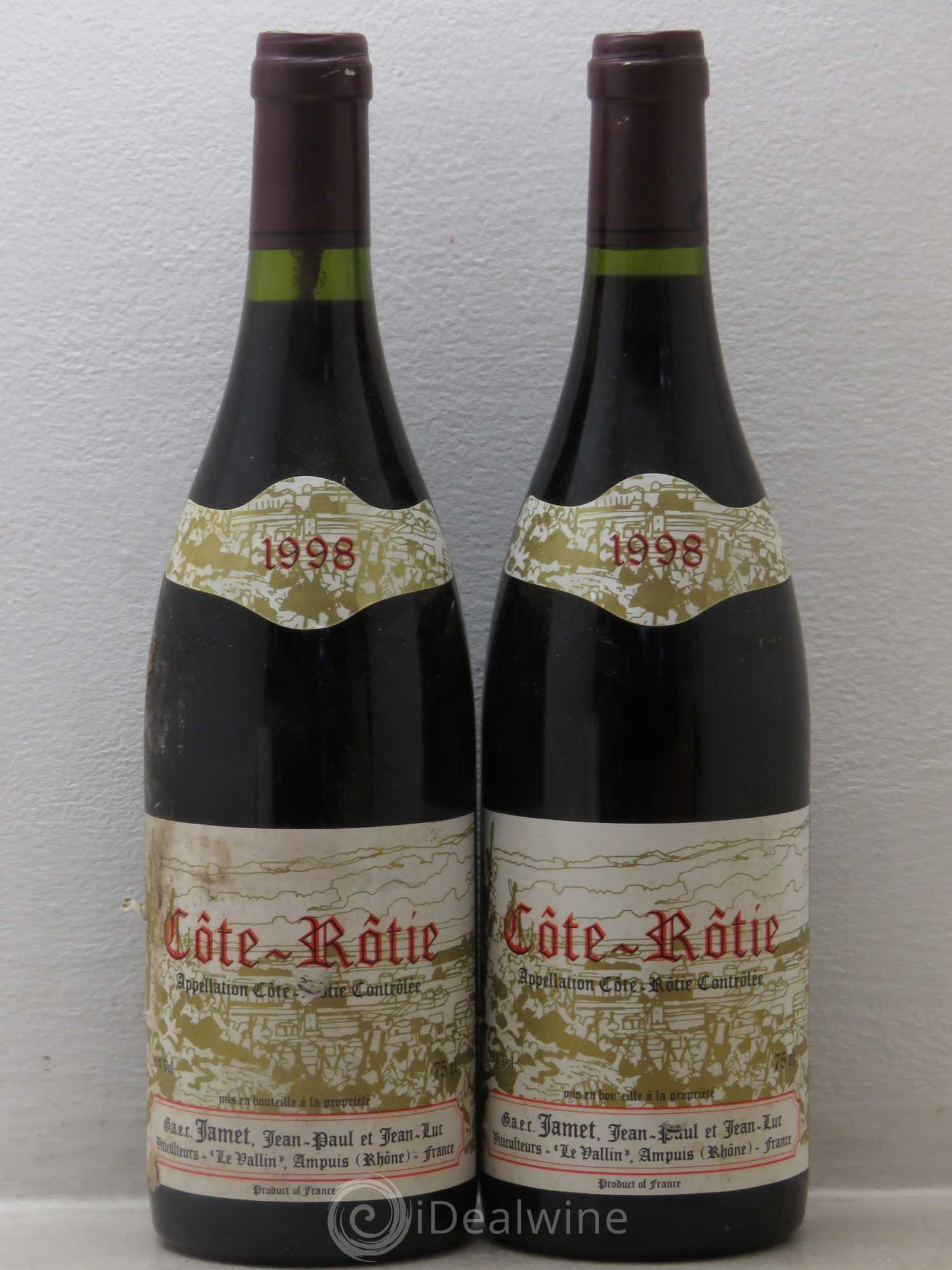 Côte-Rôtie Jamet (Domaine) 1998 - Lot de 2 bouteilles - 0