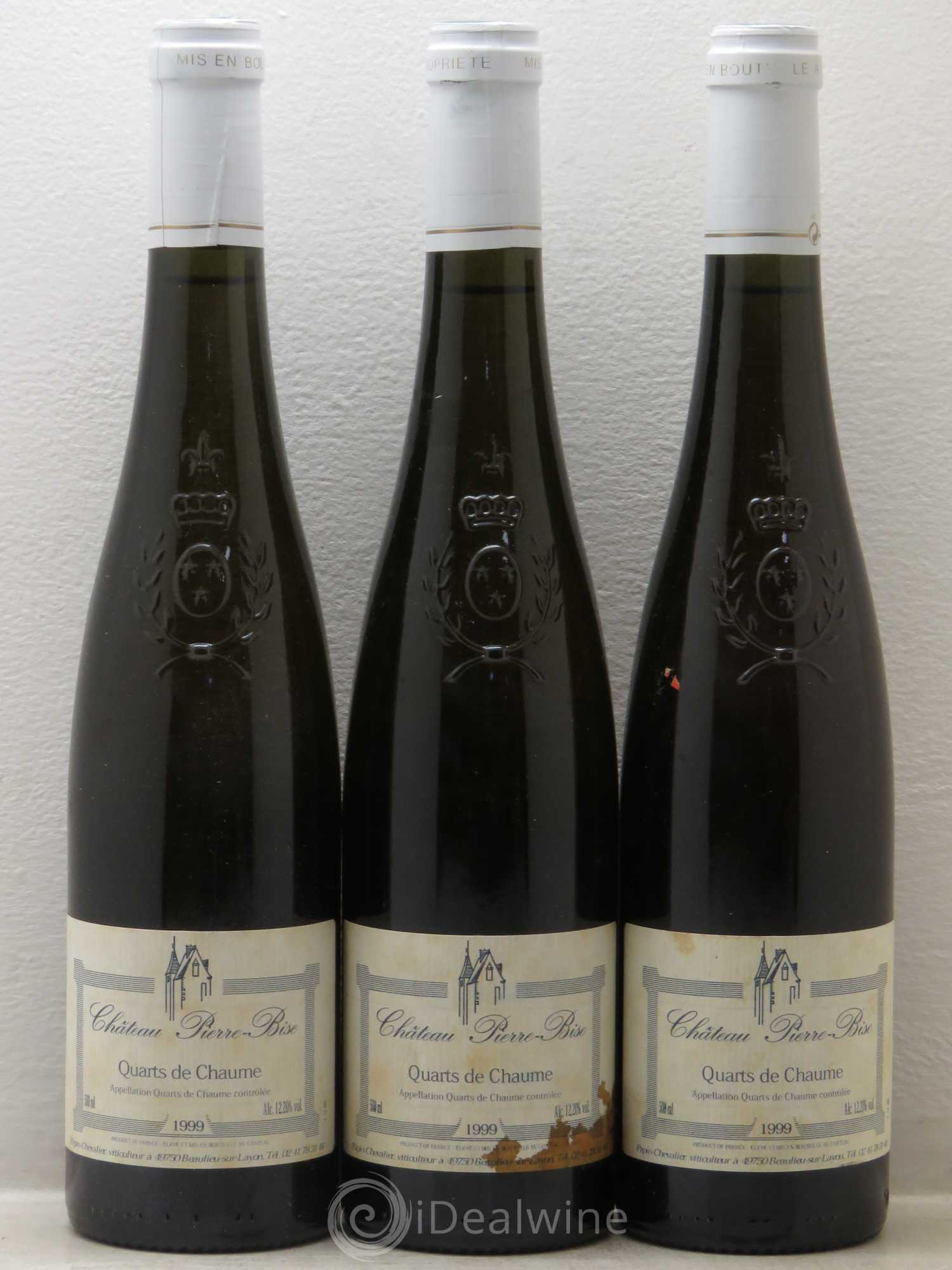 Quarts de Chaume Pierre Bise (50cl) 1999 - Lotto di 3 bottiglie - 0