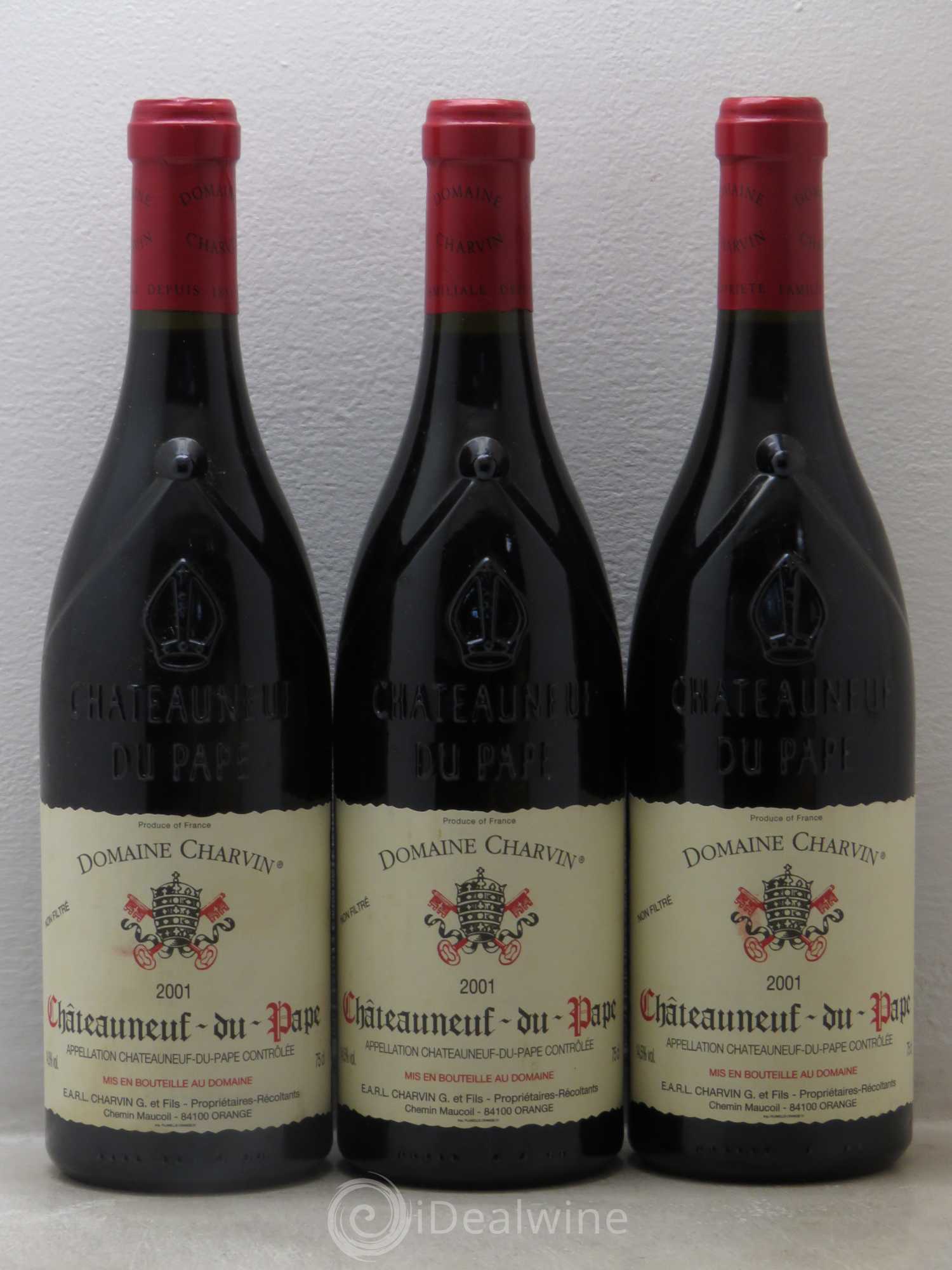 Châteauneuf-du-Pape Charvin (Domaine) 2001 - Lot de 6 bouteilles - 1