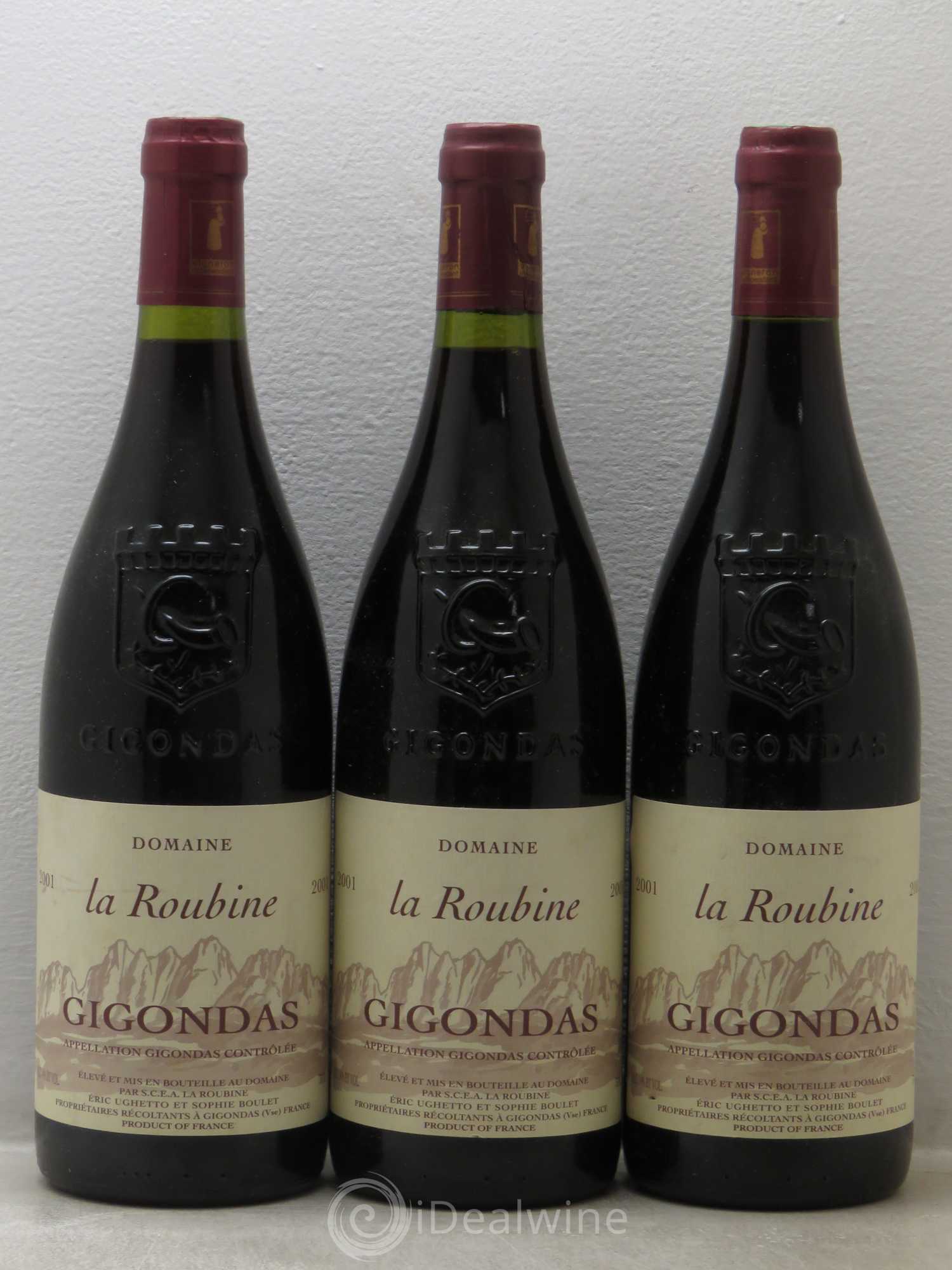 Gigondas Domaine la Roubine 2001 - Lot de 6 bouteilles - 2
