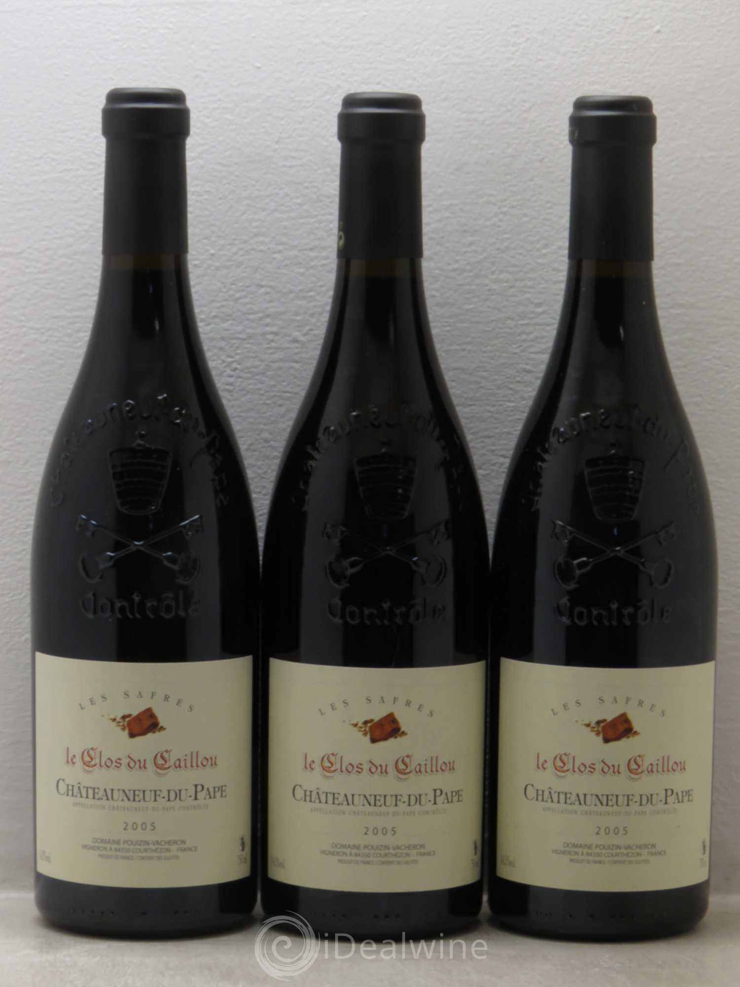 Châteauneuf-du-Pape Le Clos du Caillou Les Safres Sylvie Vacheron 2005 - Lot de 6 bouteilles - 2